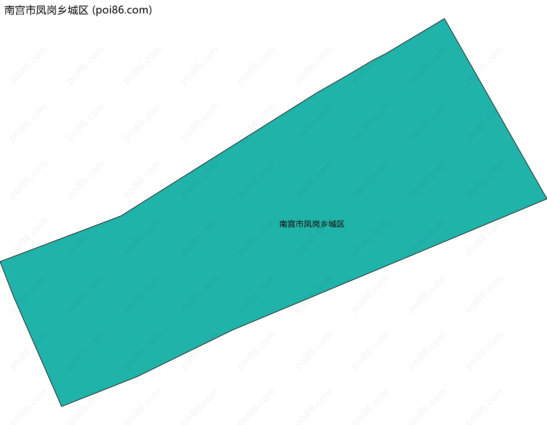 南宫市凤岗乡城区边界地图