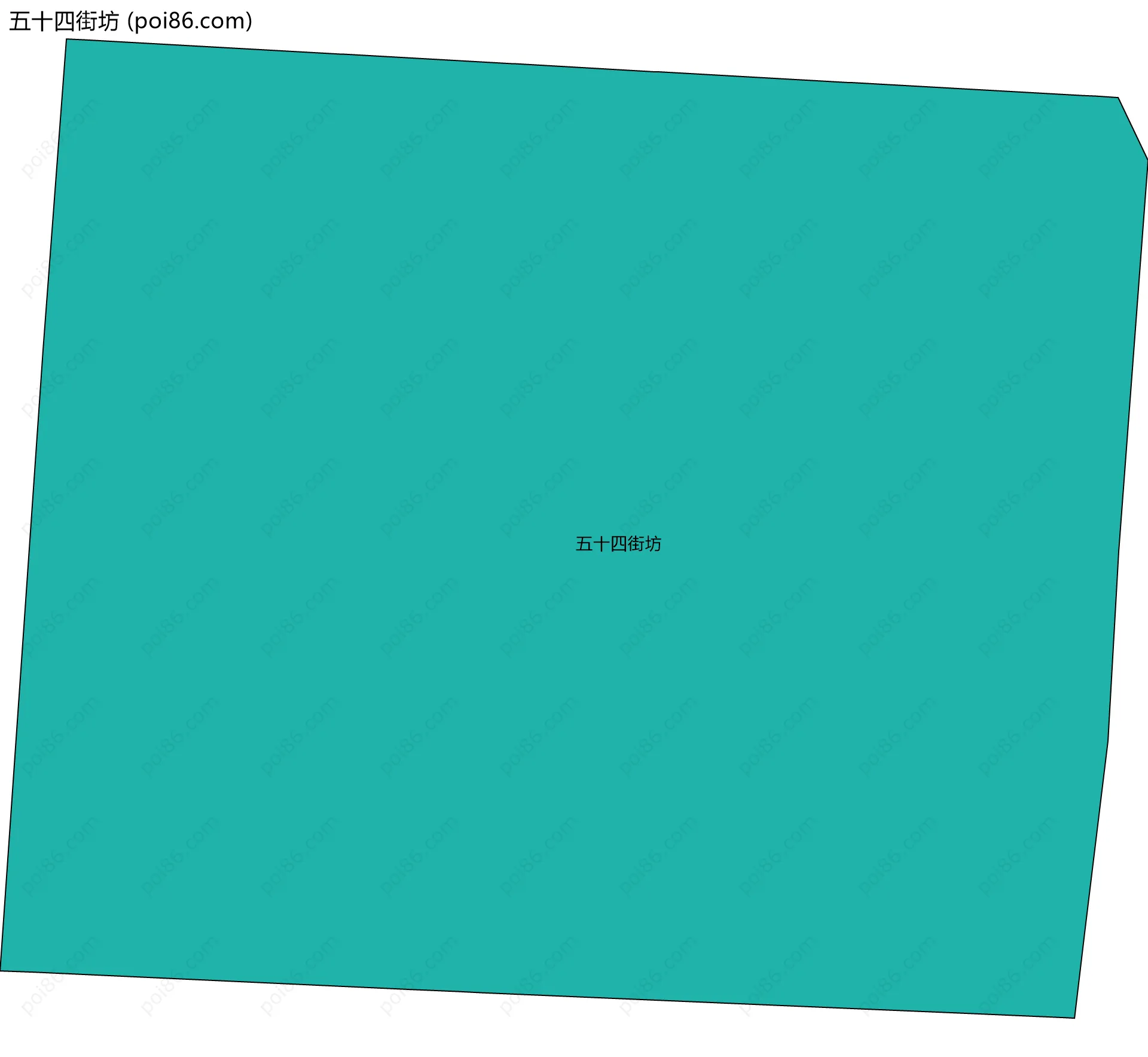 五十四街坊边界地图