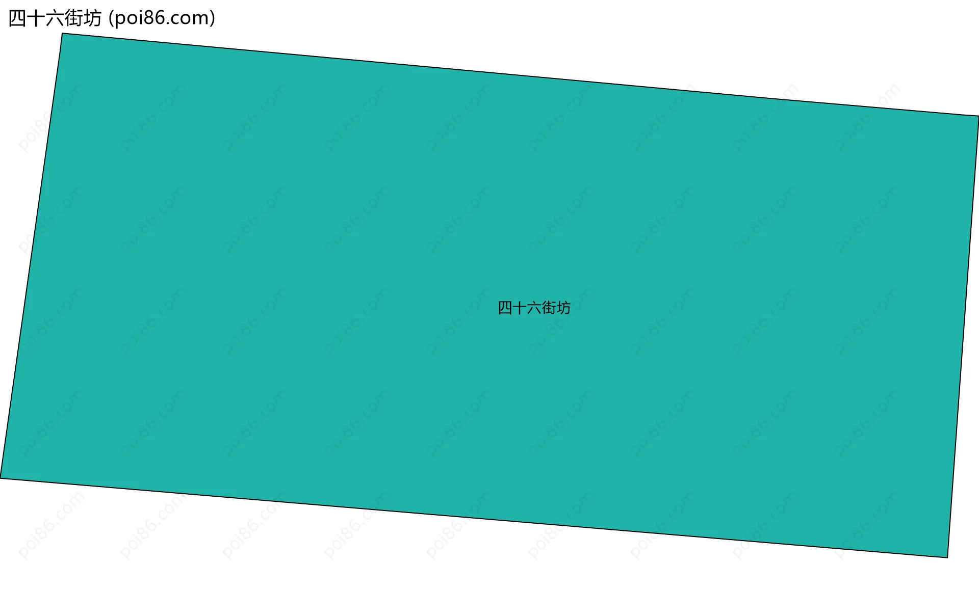 四十六街坊边界地图