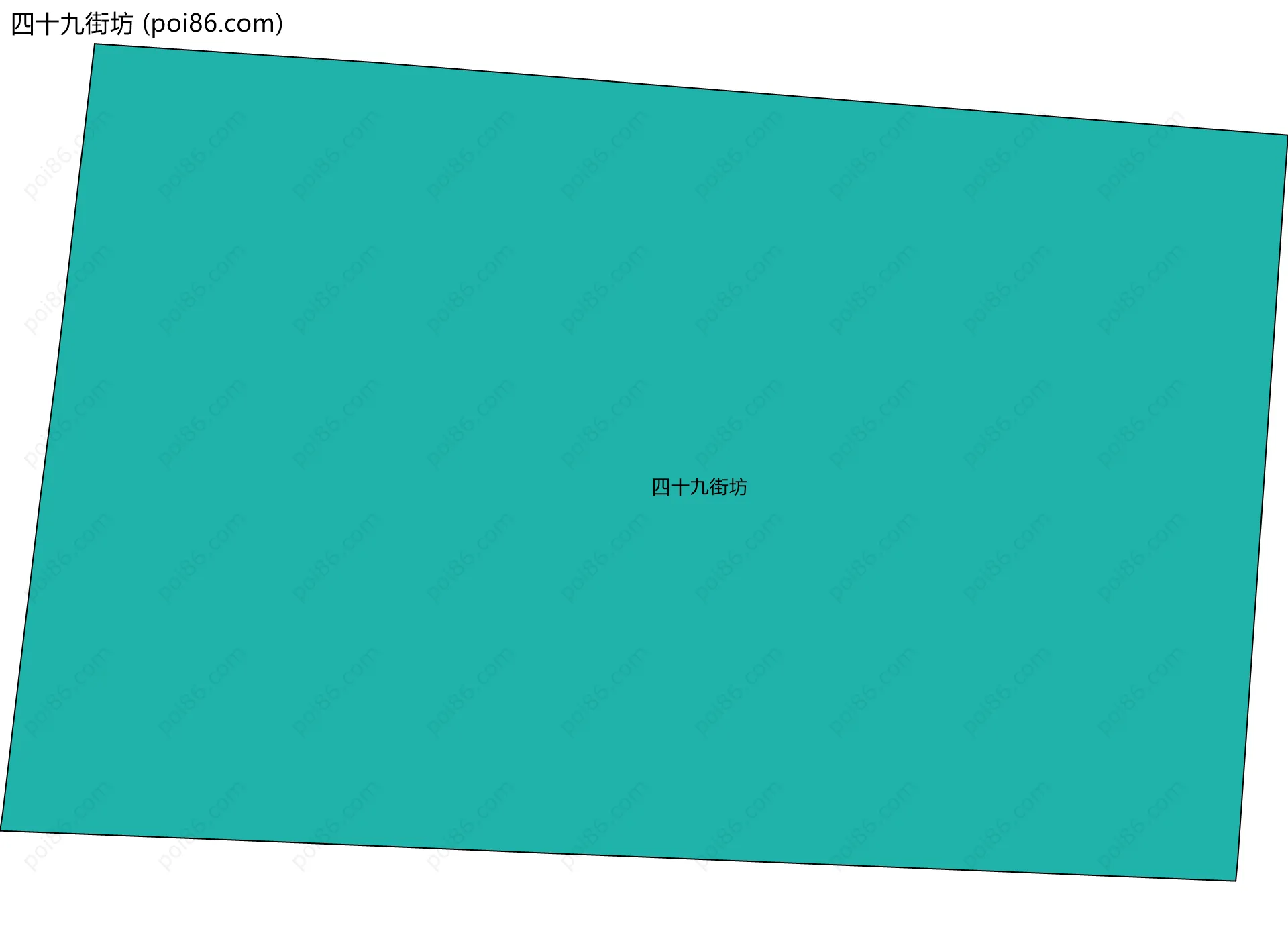 四十九街坊边界地图