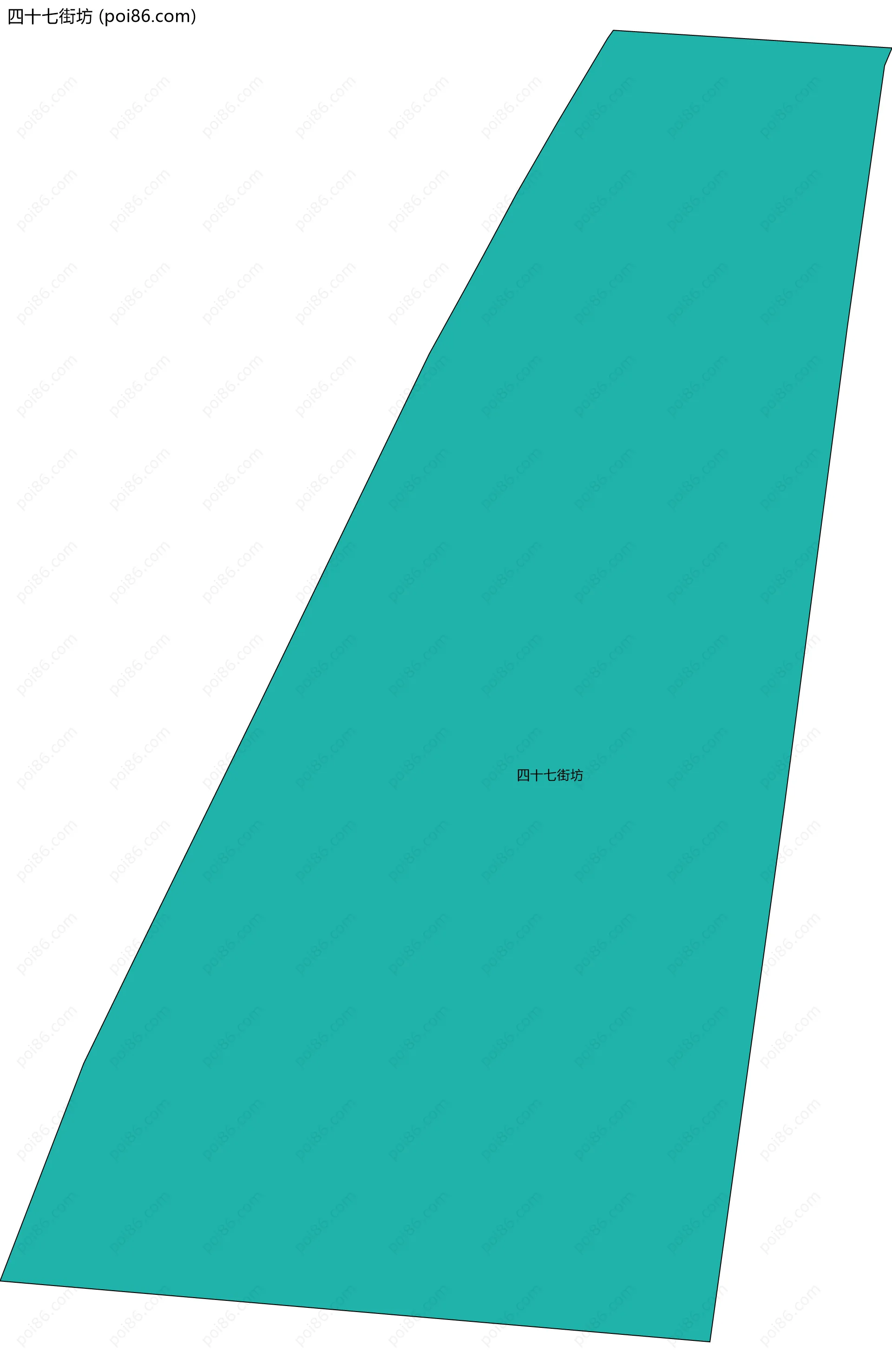 四十七街坊边界地图