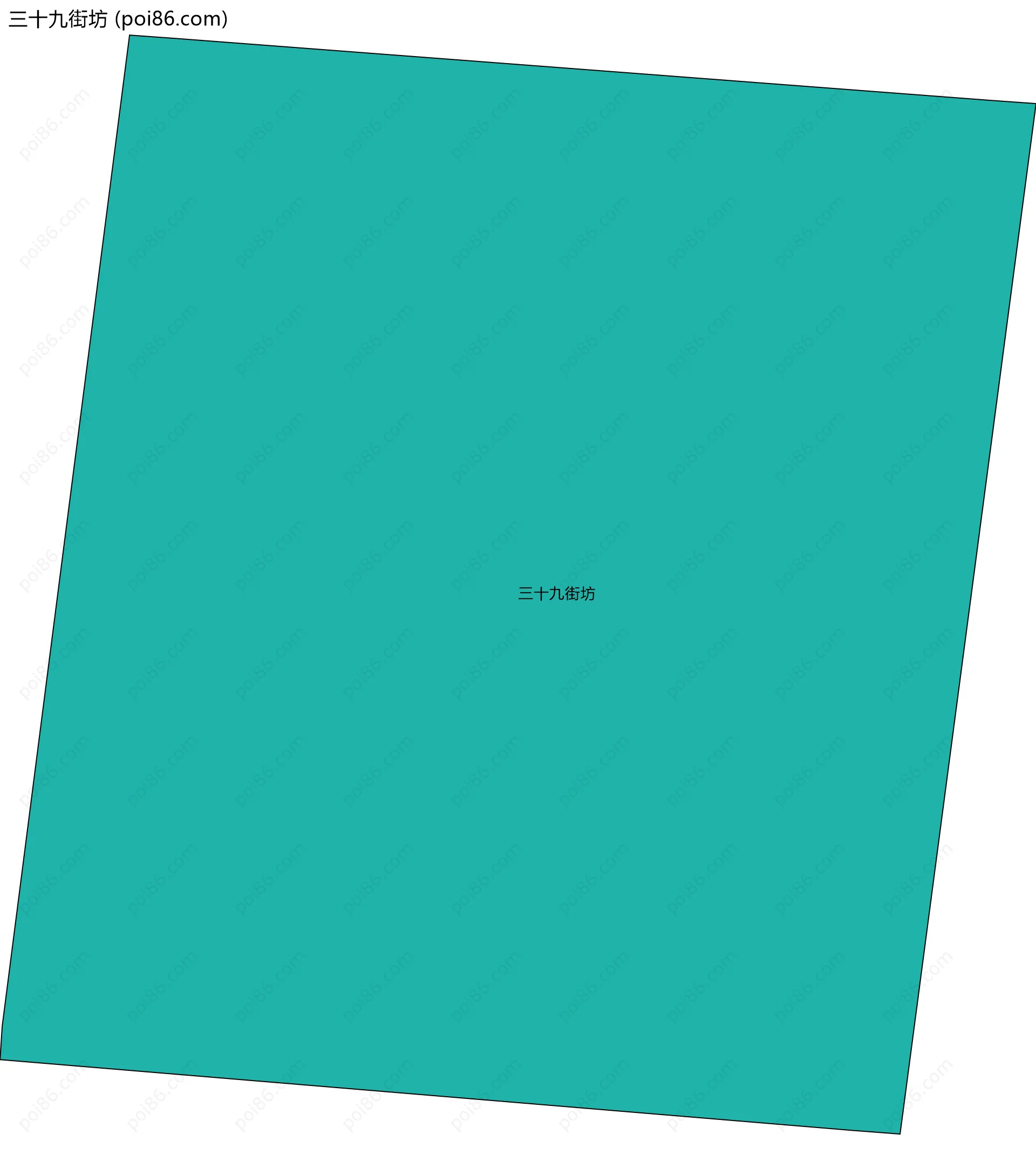 三十九街坊边界地图