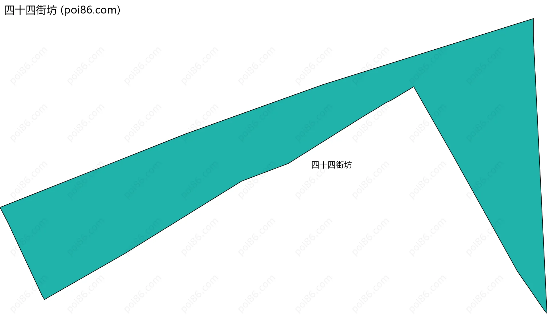 四十四街坊边界地图
