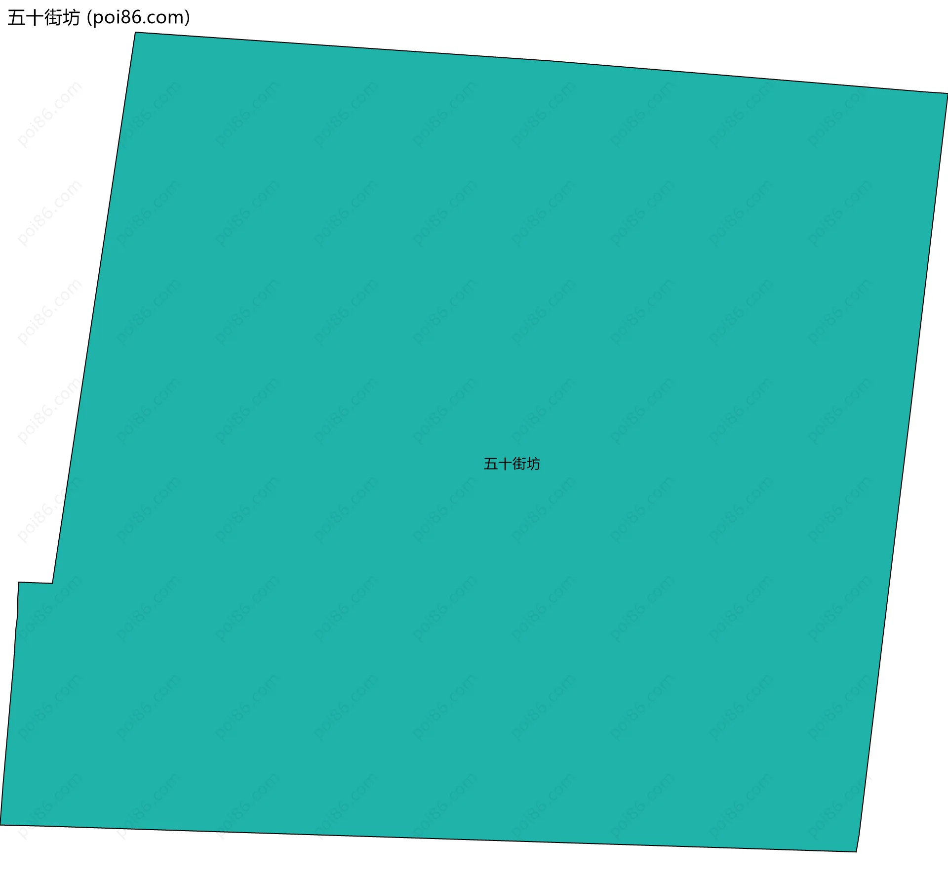 五十街坊边界地图