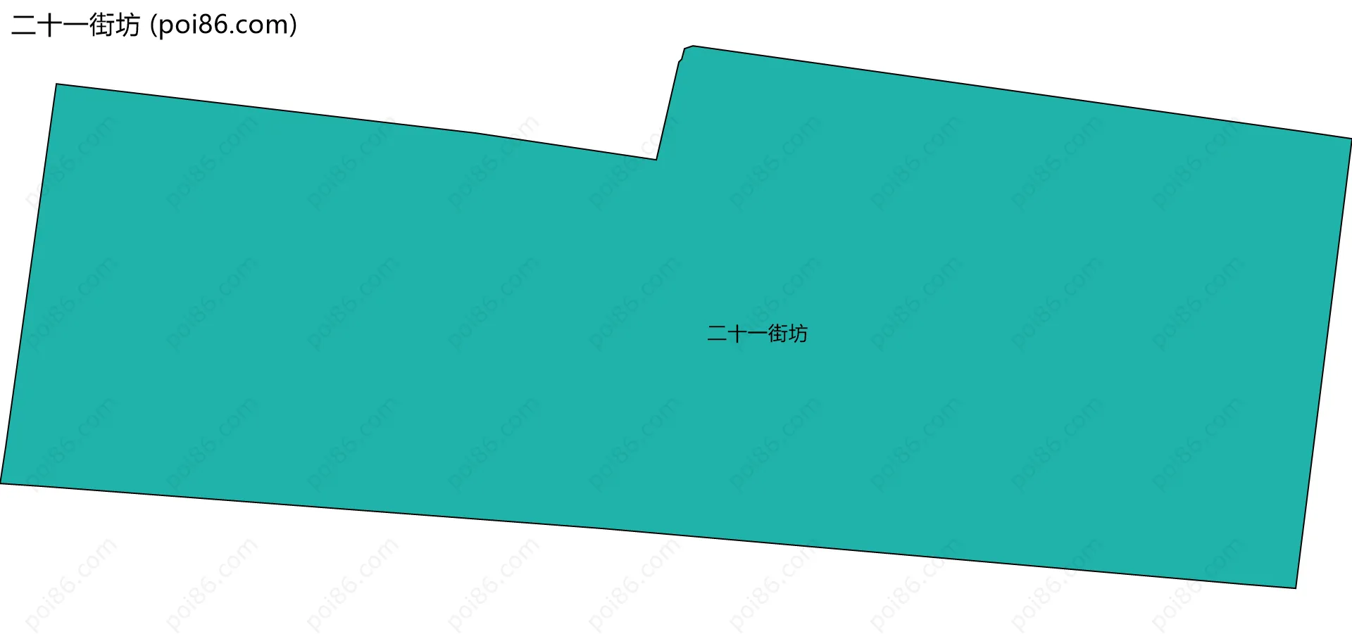 二十一街坊边界地图