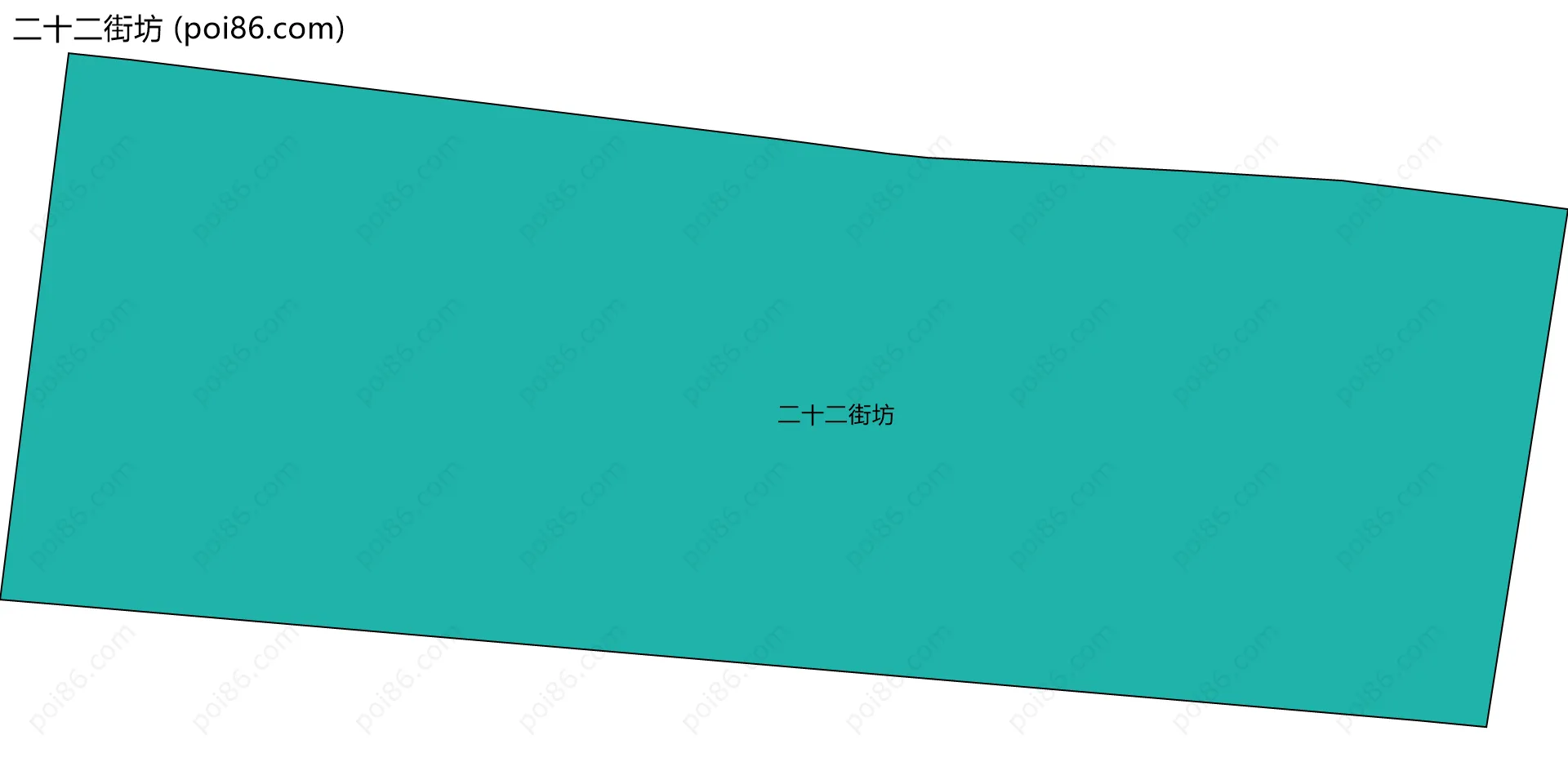 二十二街坊边界地图