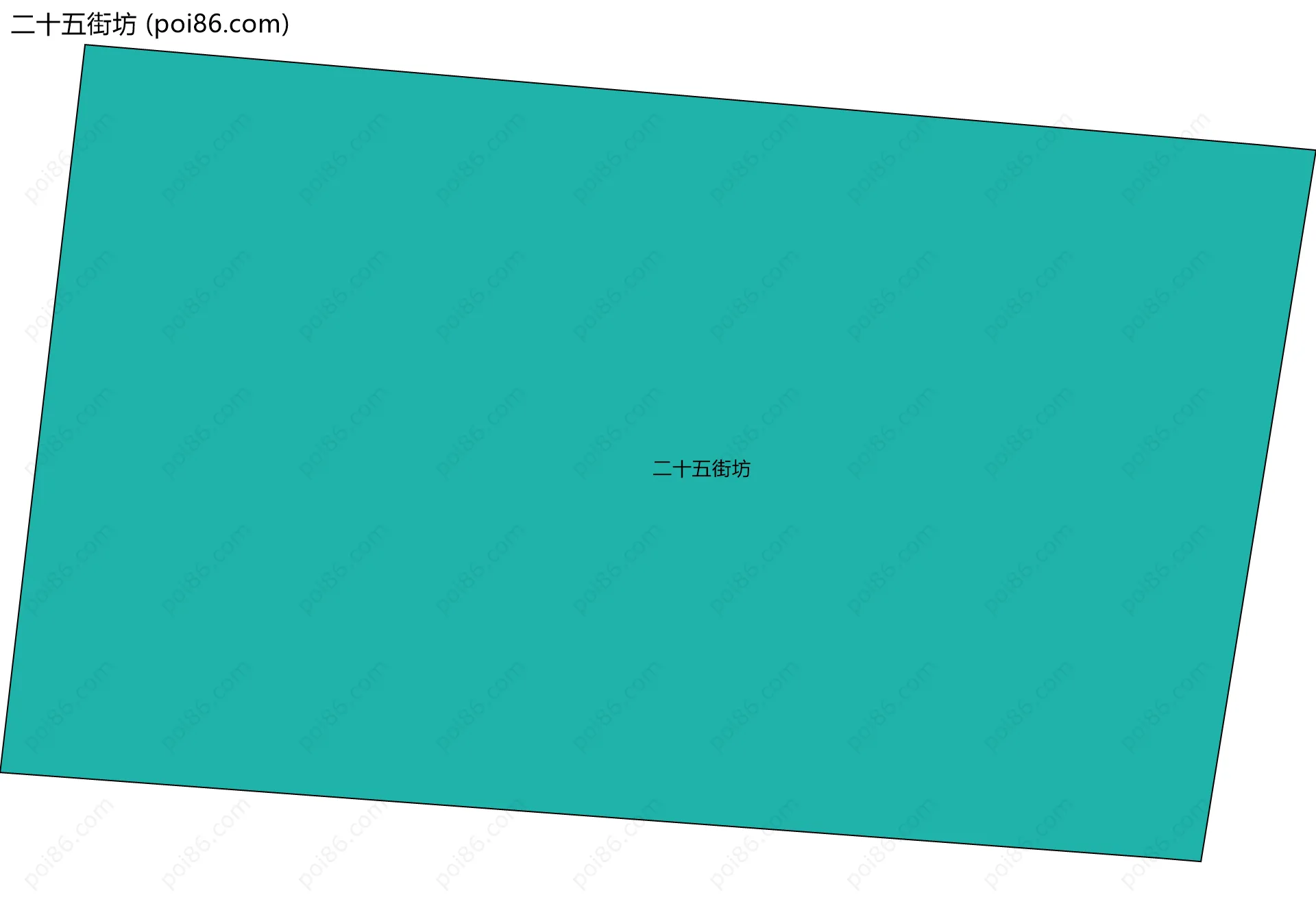 二十五街坊边界地图