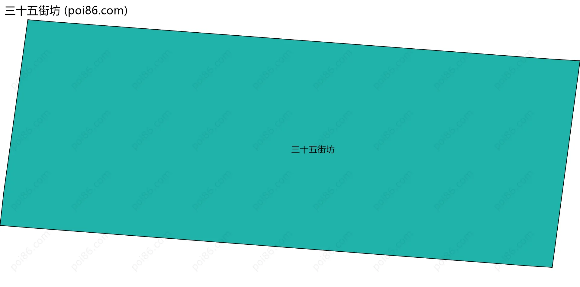 三十五街坊边界地图