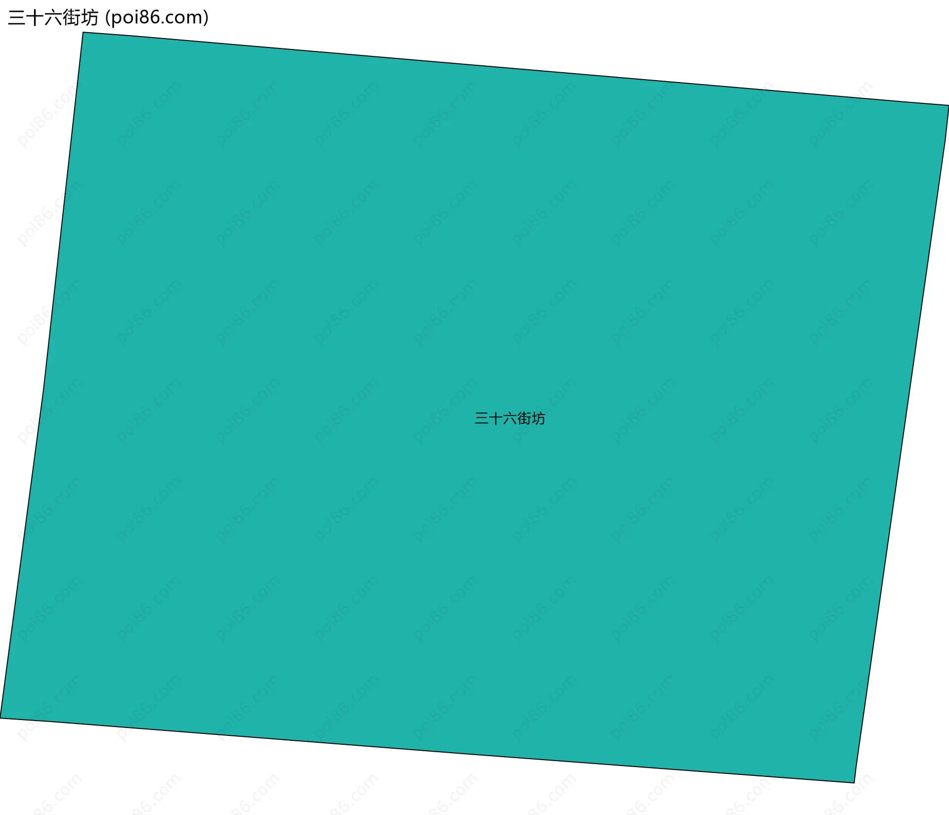三十六街坊边界地图