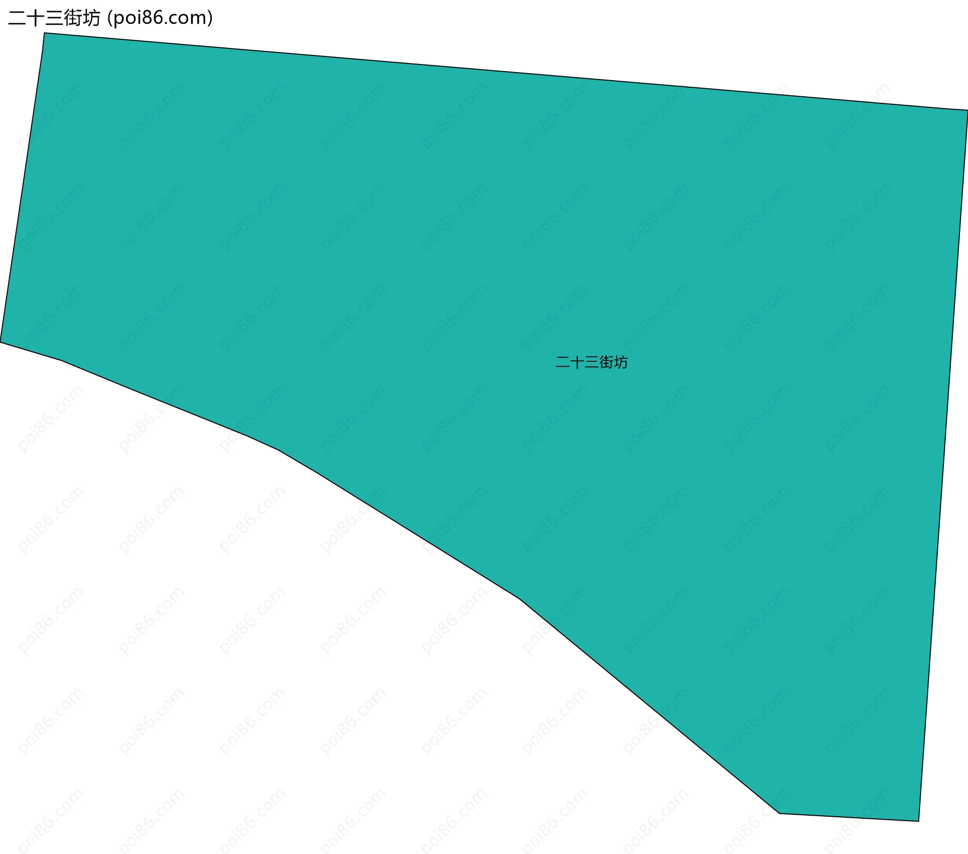 二十三街坊边界地图