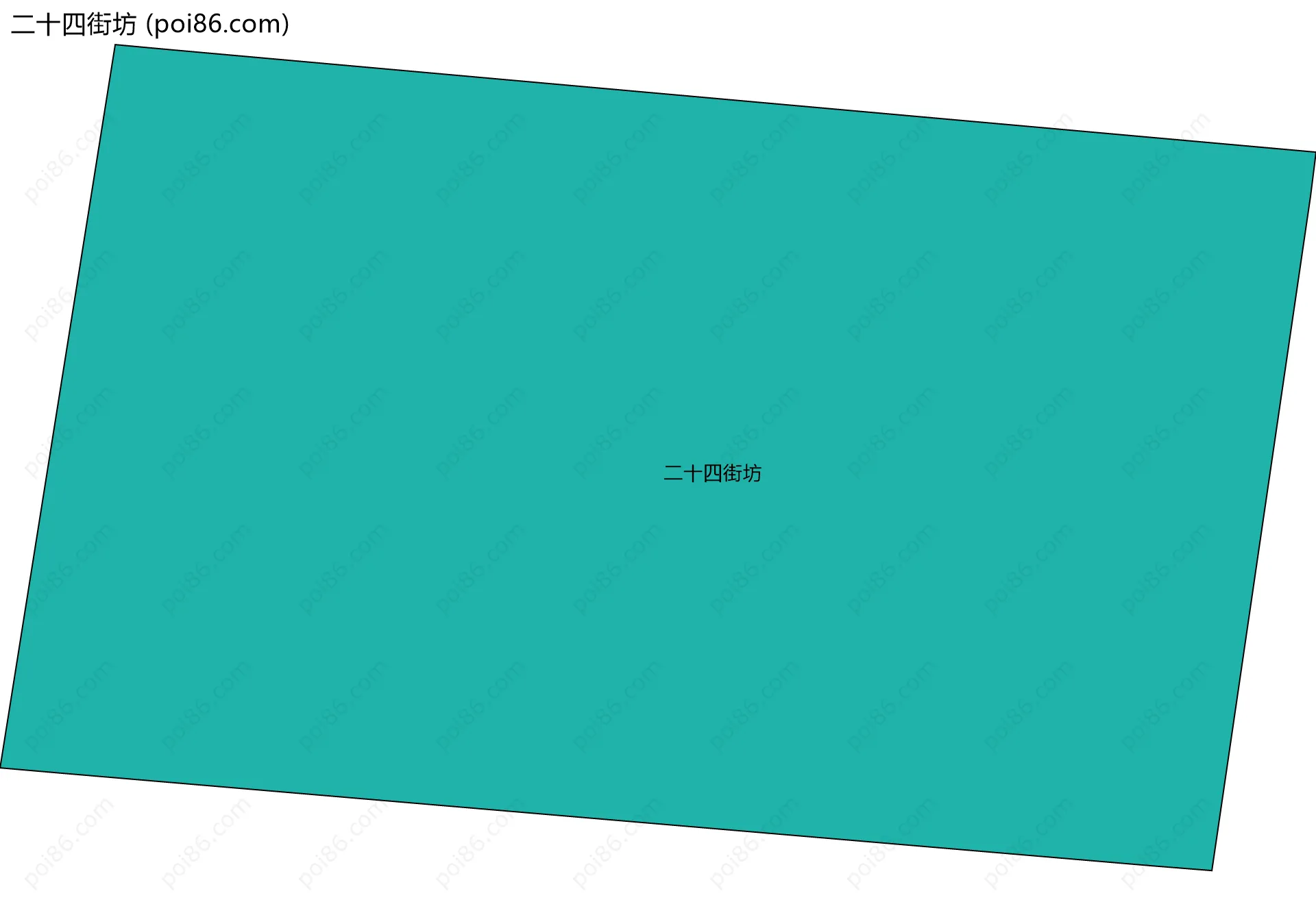 二十四街坊边界地图