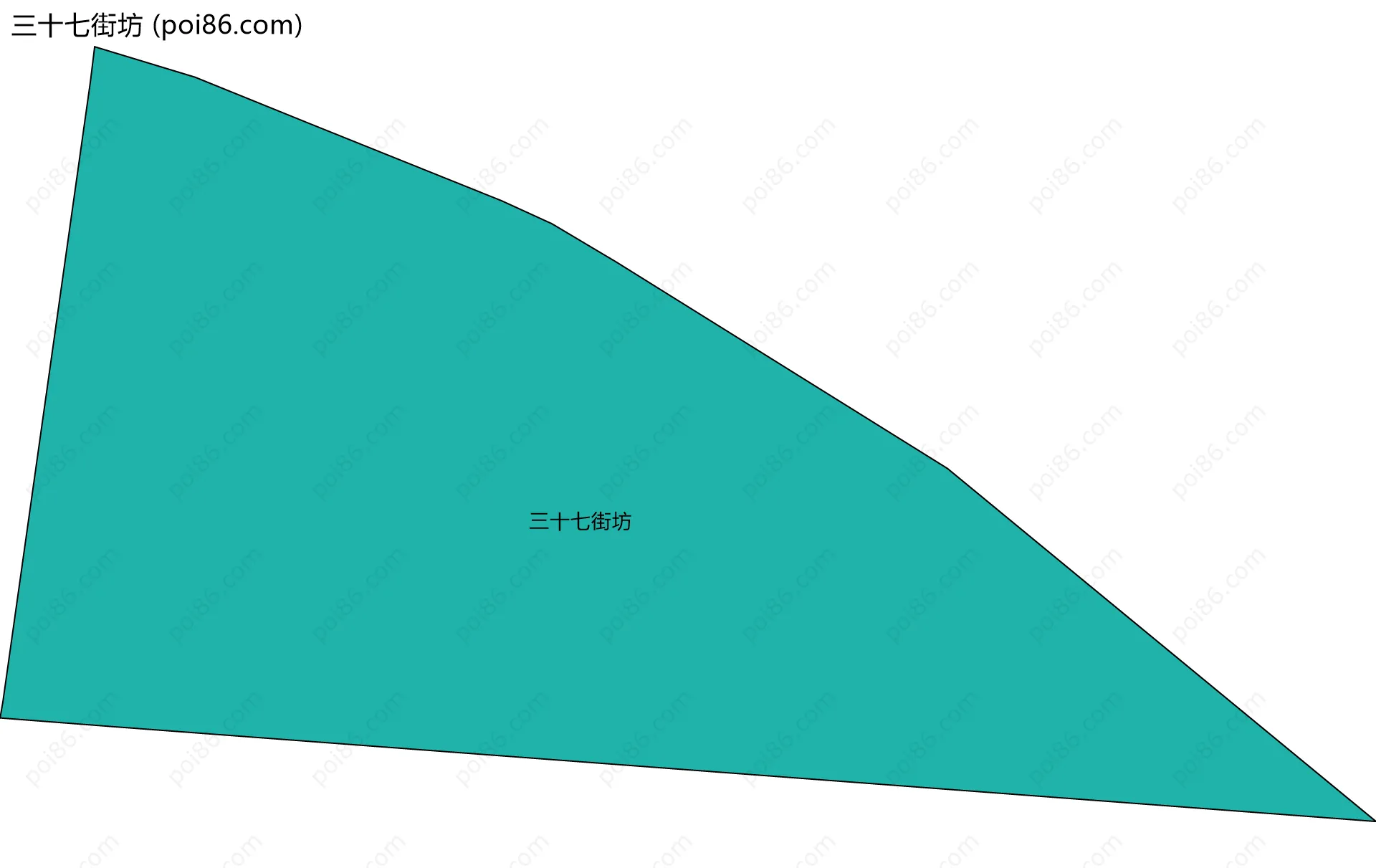 三十七街坊边界地图