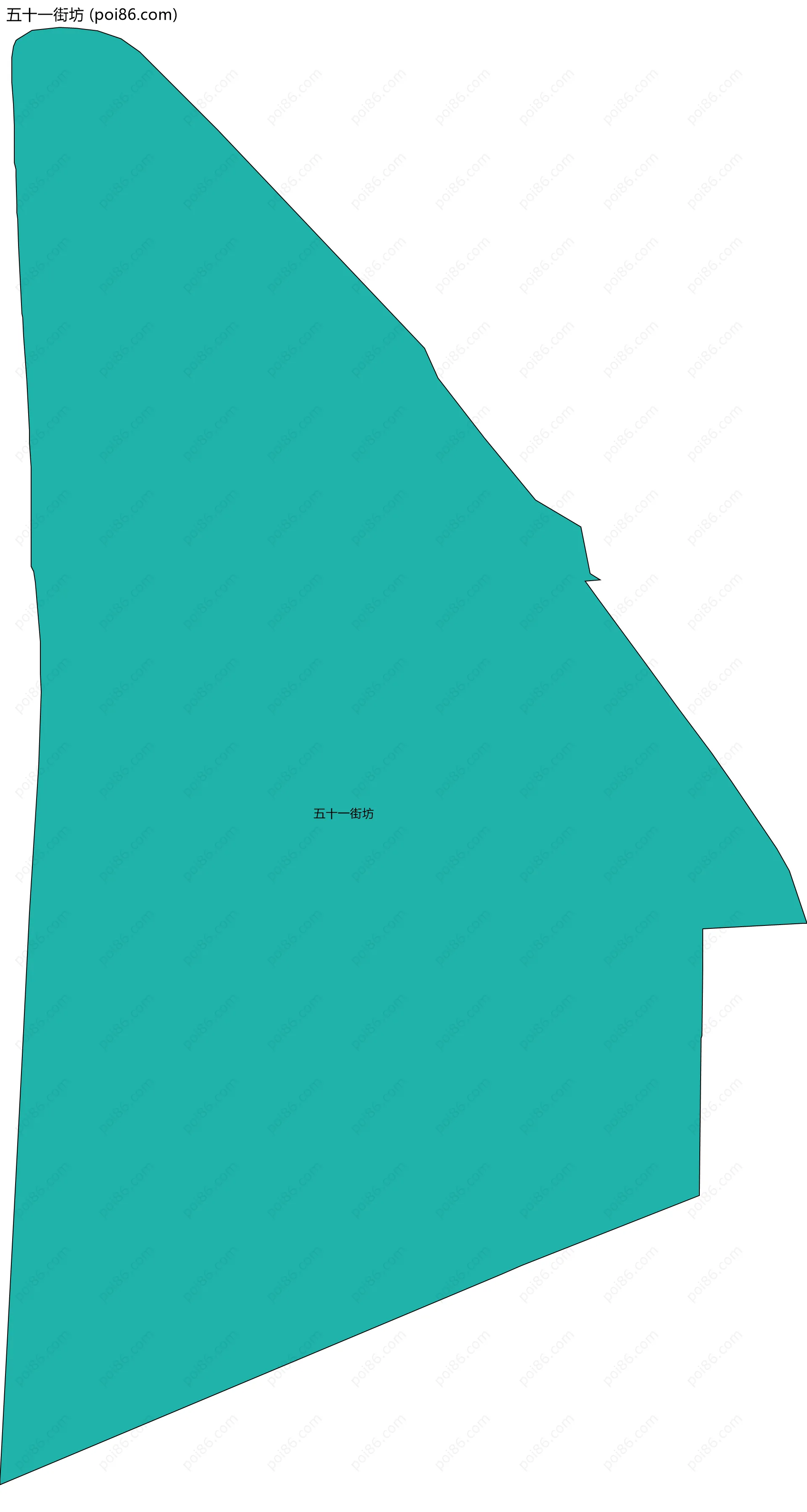 五十一街坊边界地图