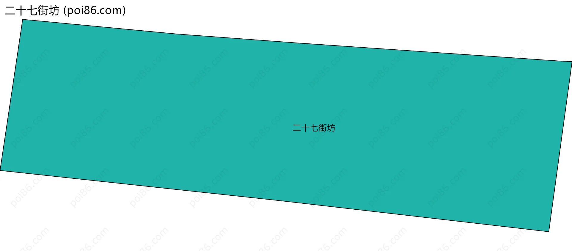 二十七街坊边界地图