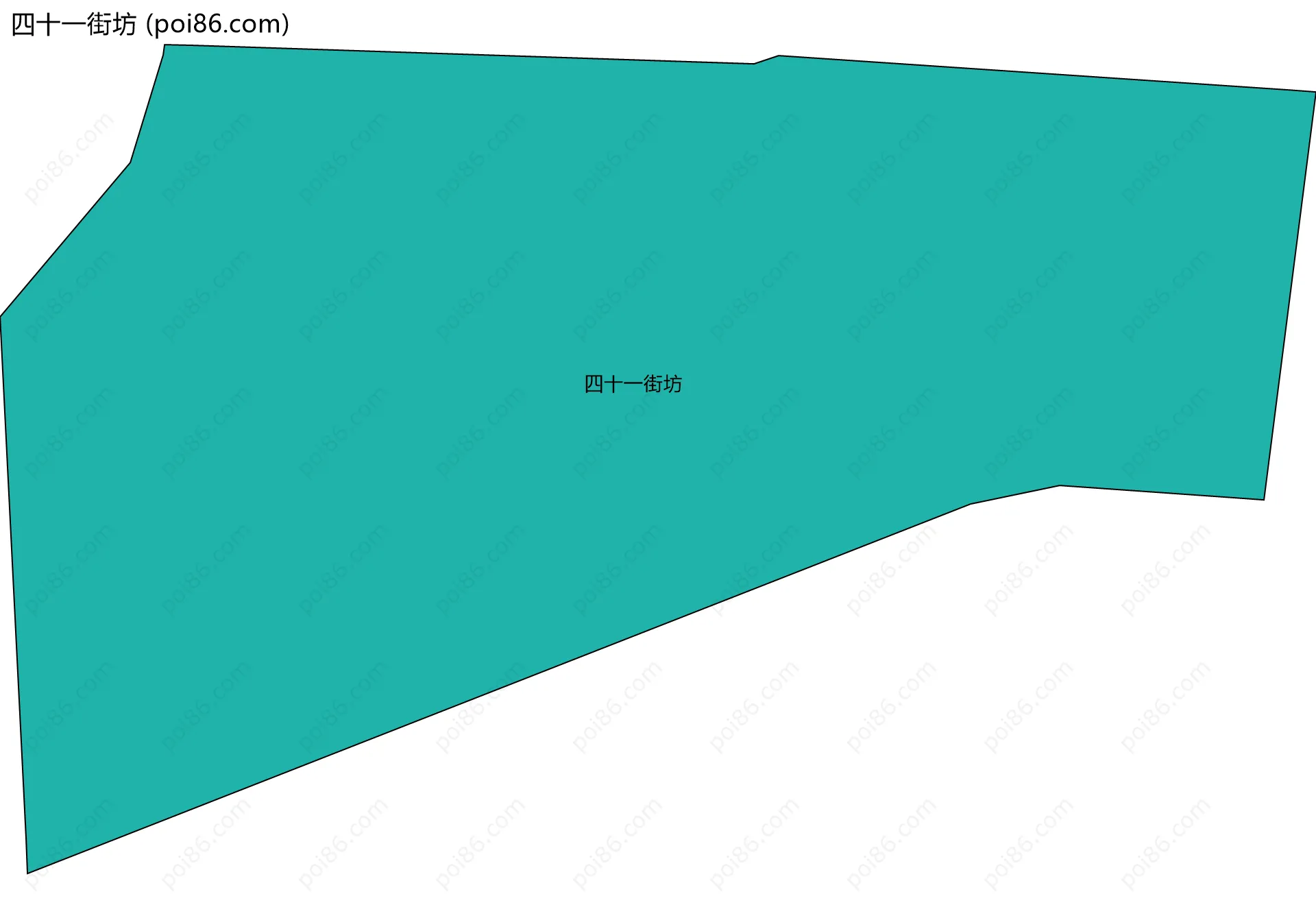 四十一街坊边界地图