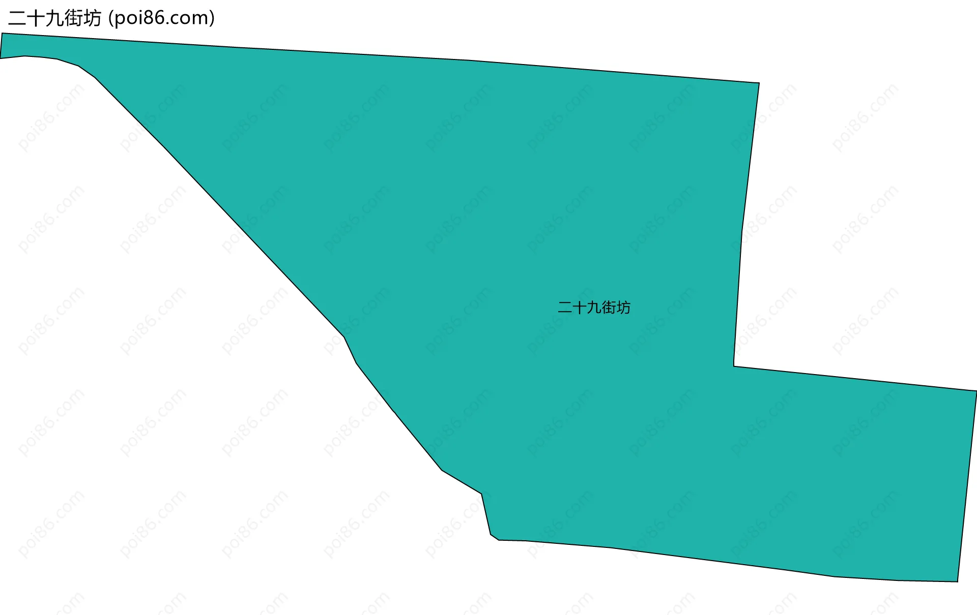 二十九街坊边界地图