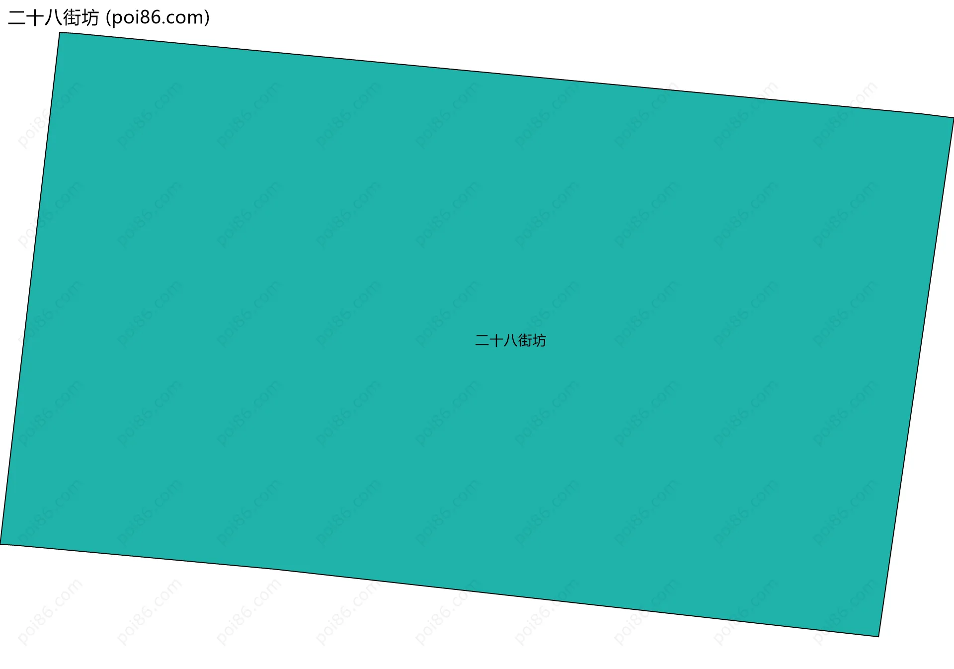 二十八街坊边界地图
