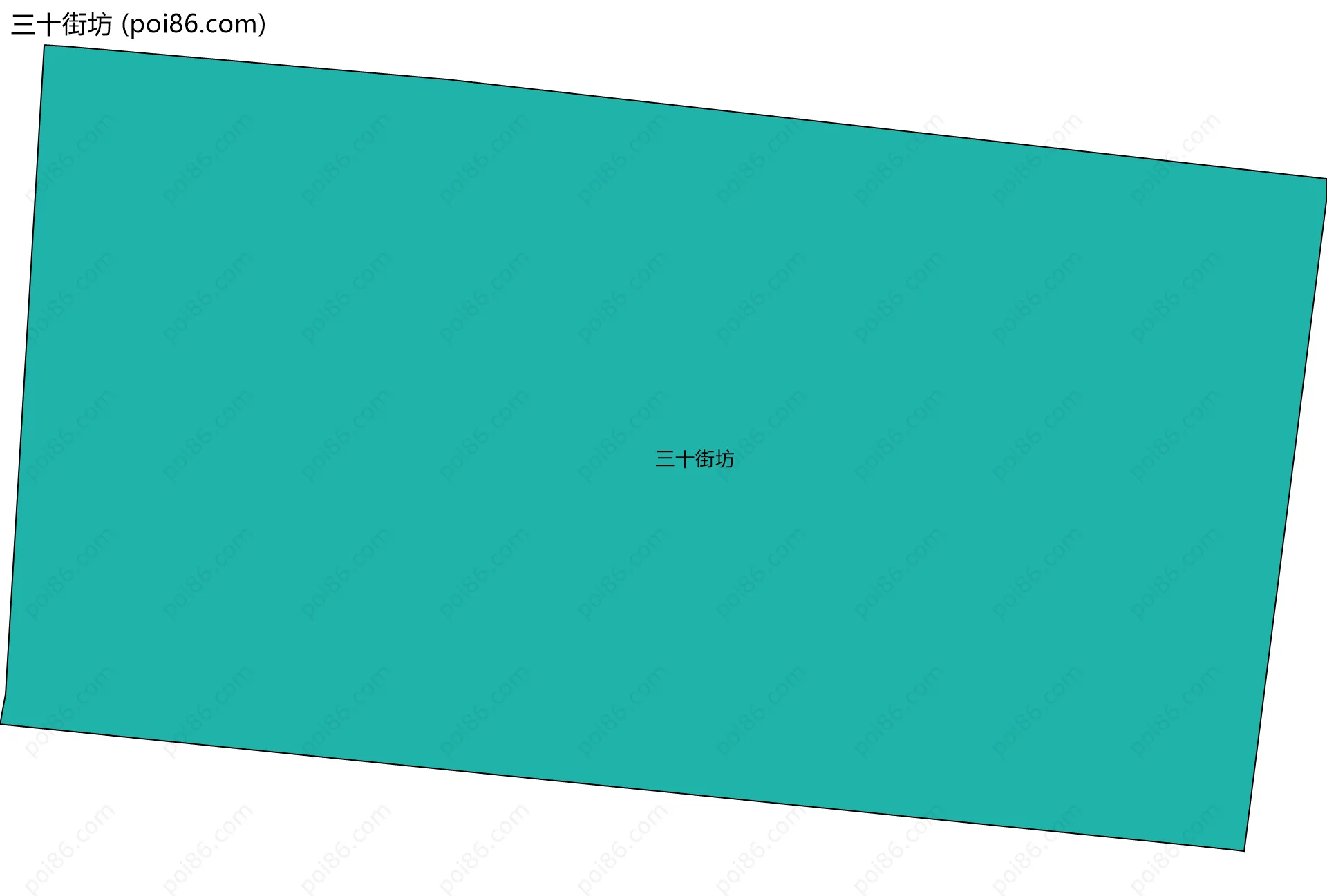 三十街坊边界地图