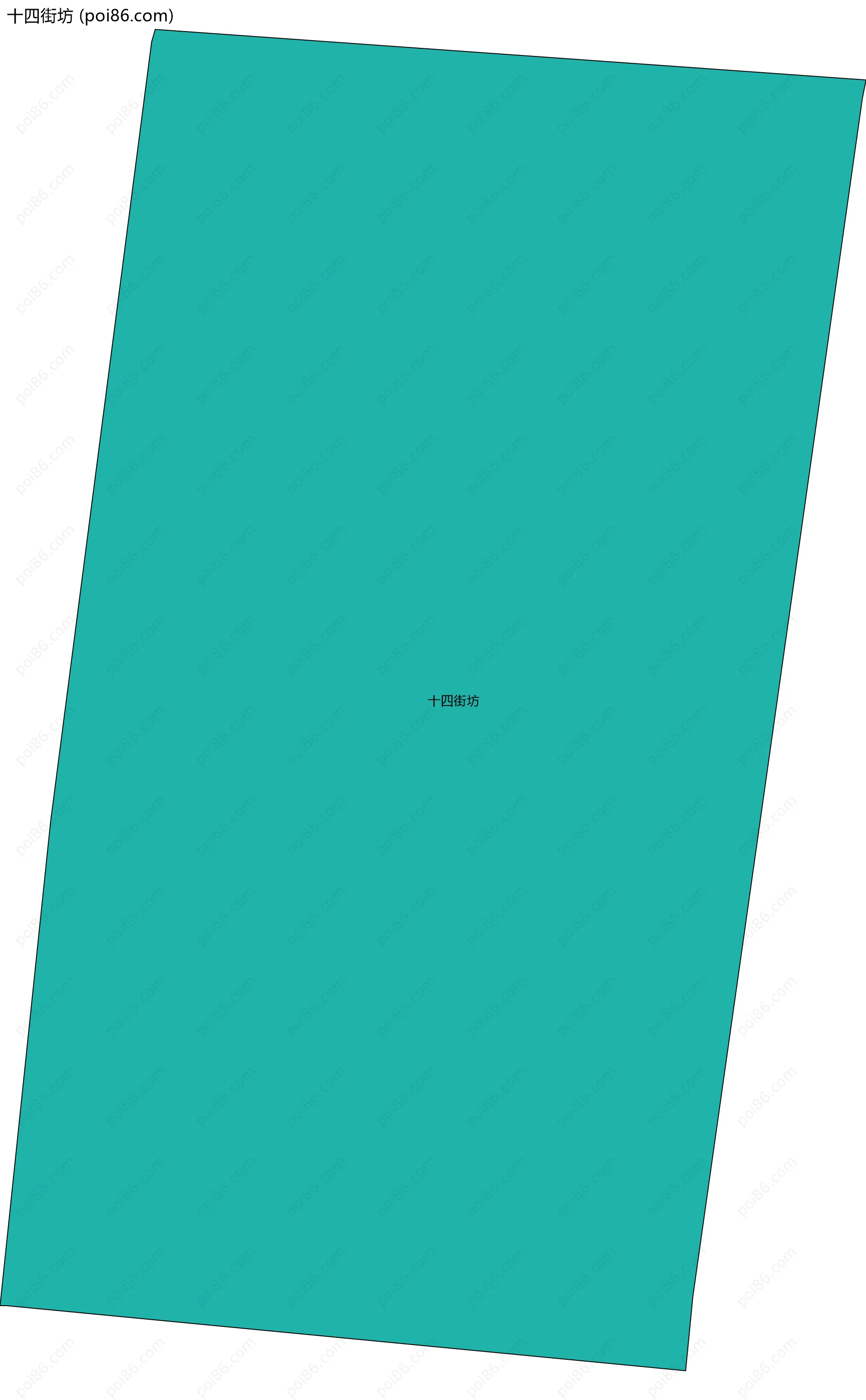 十四街坊边界地图