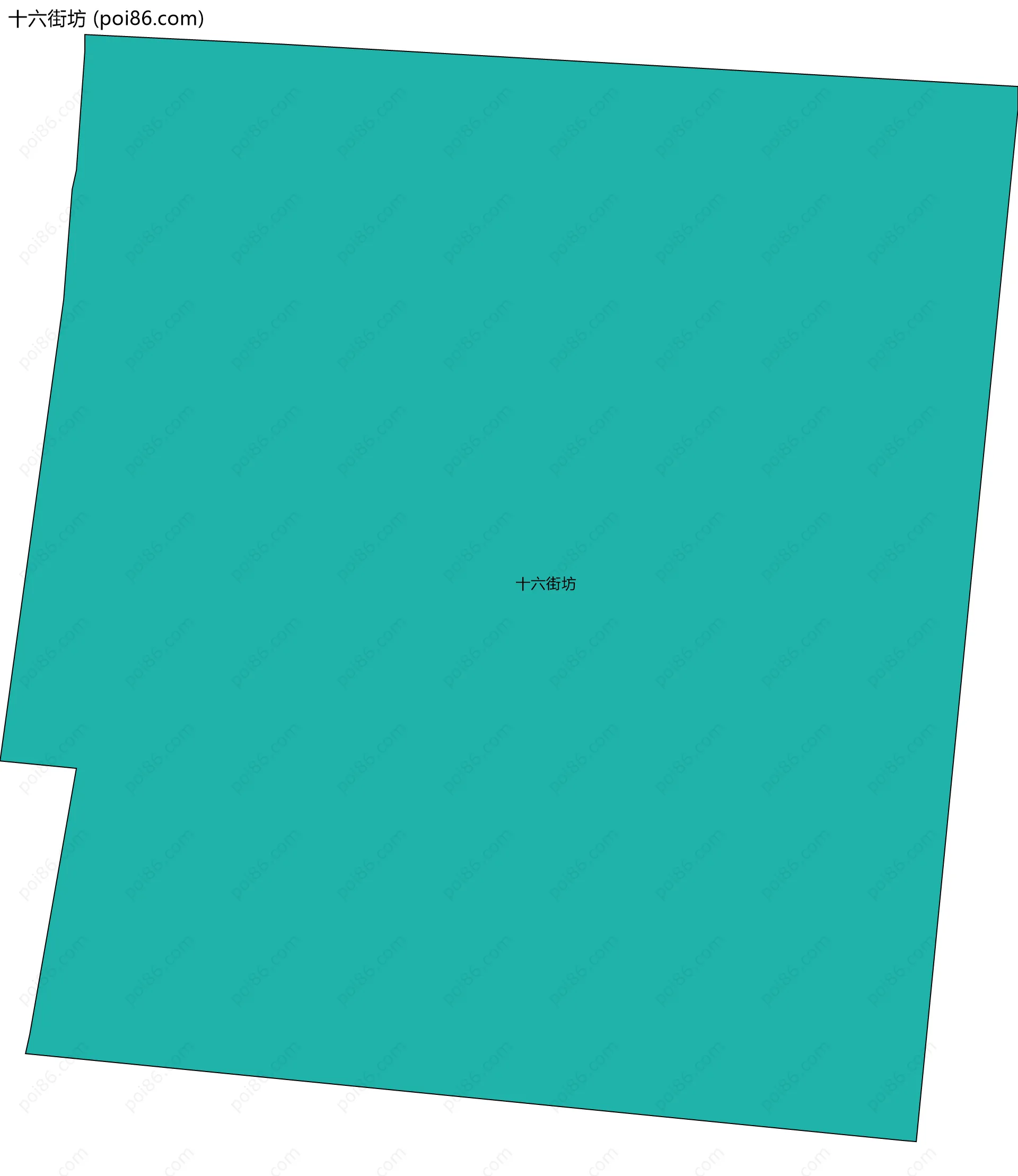 十六街坊边界地图