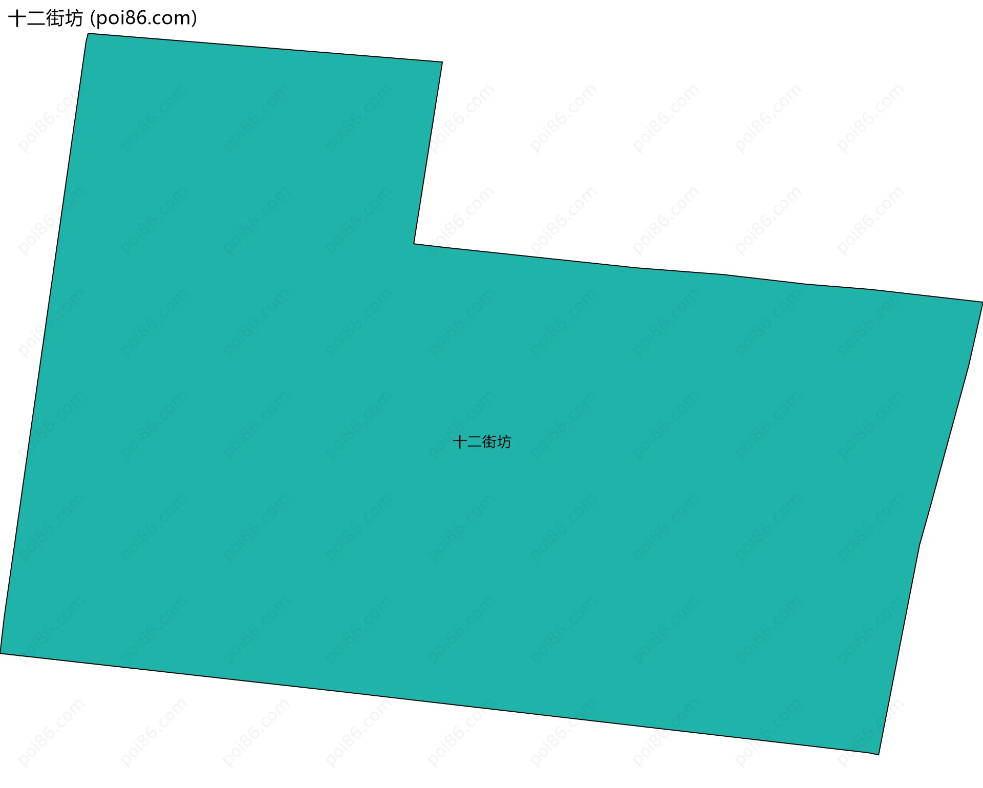 十二街坊边界地图