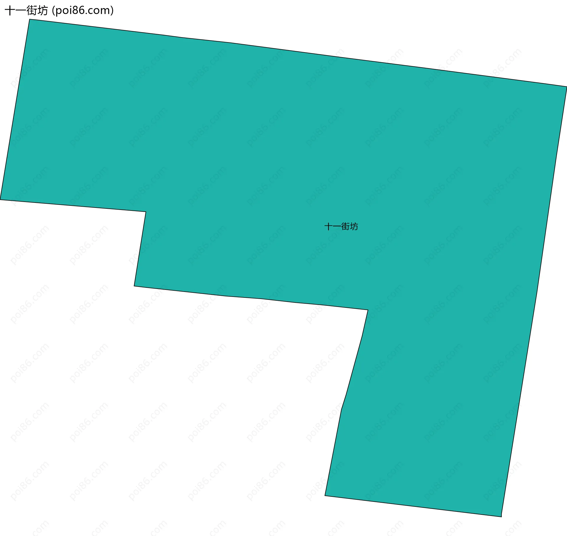 十一街坊边界地图