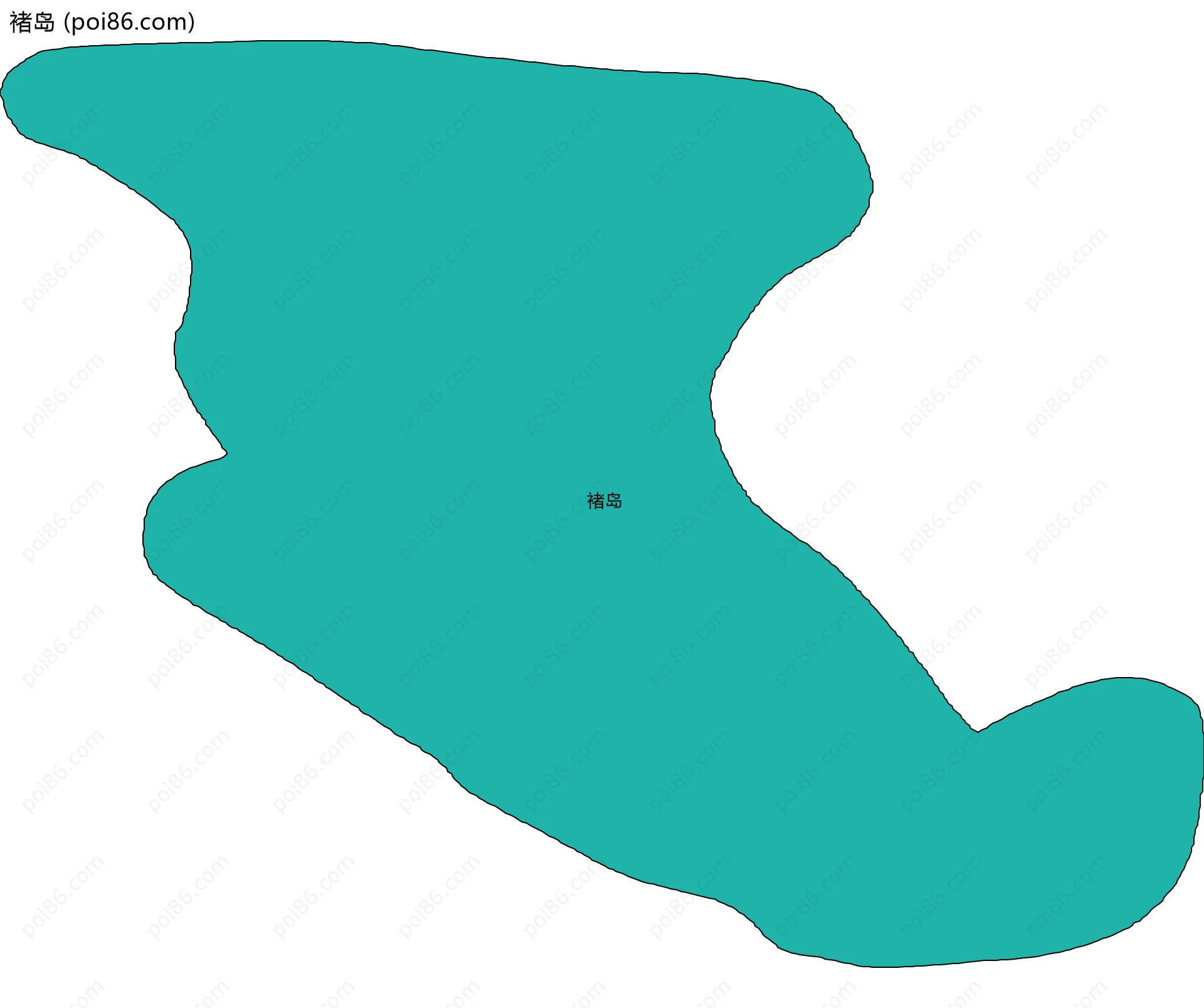 褚岛边界地图