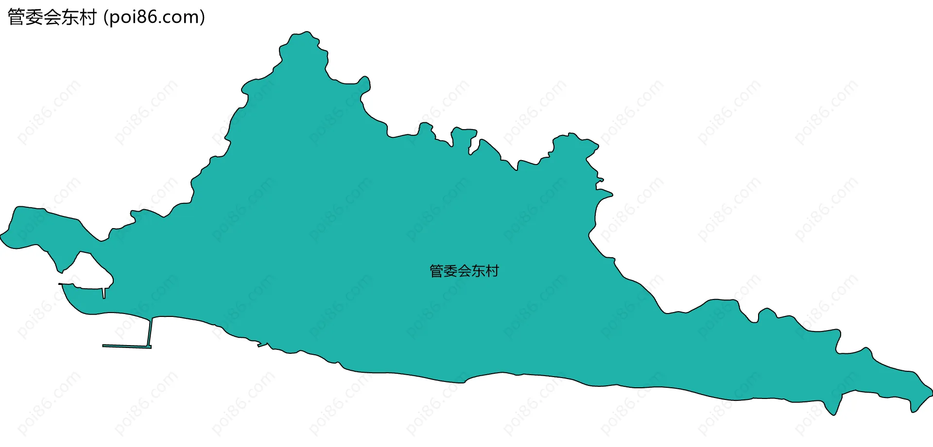 管委会东村边界地图