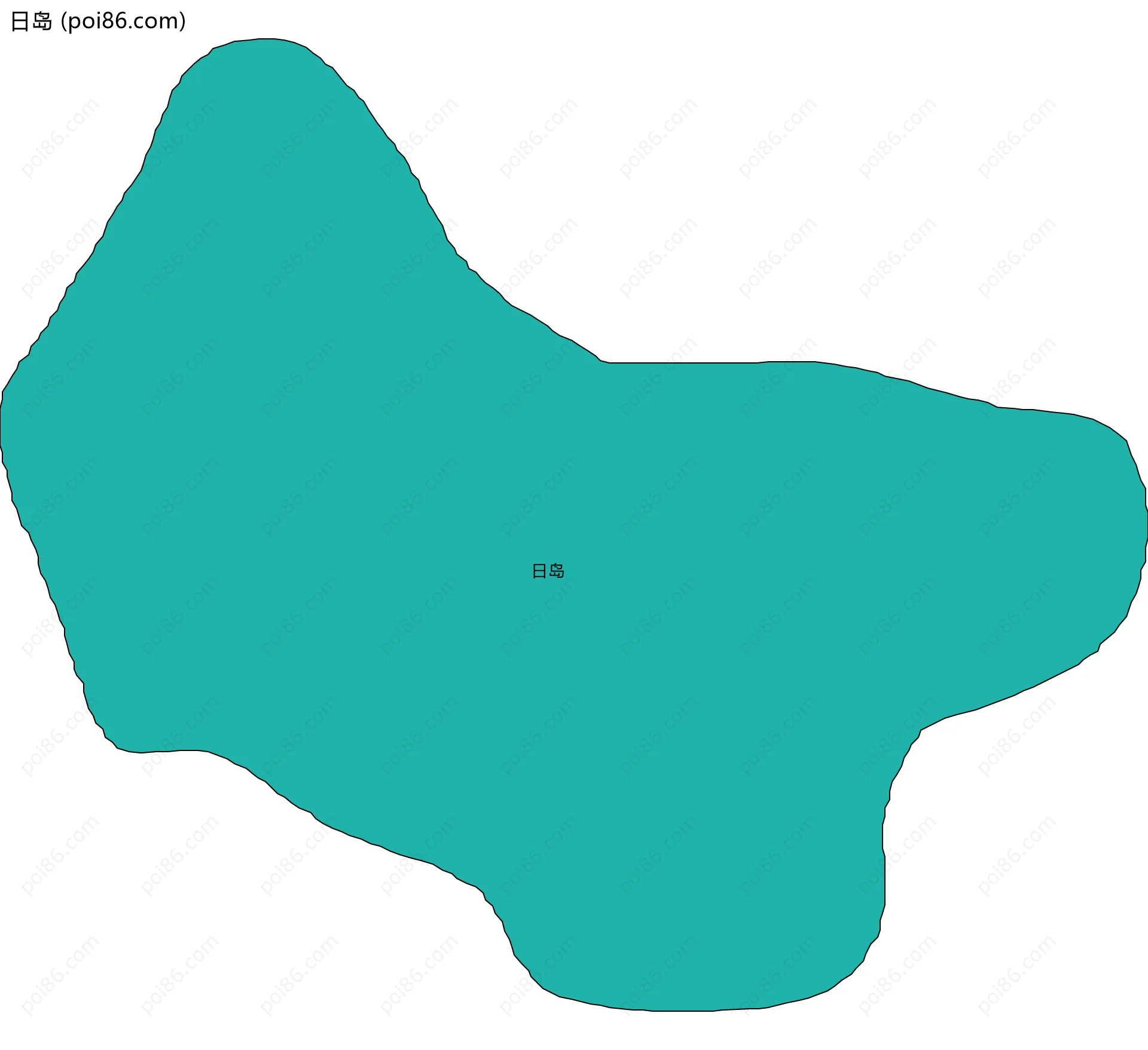 日岛边界地图