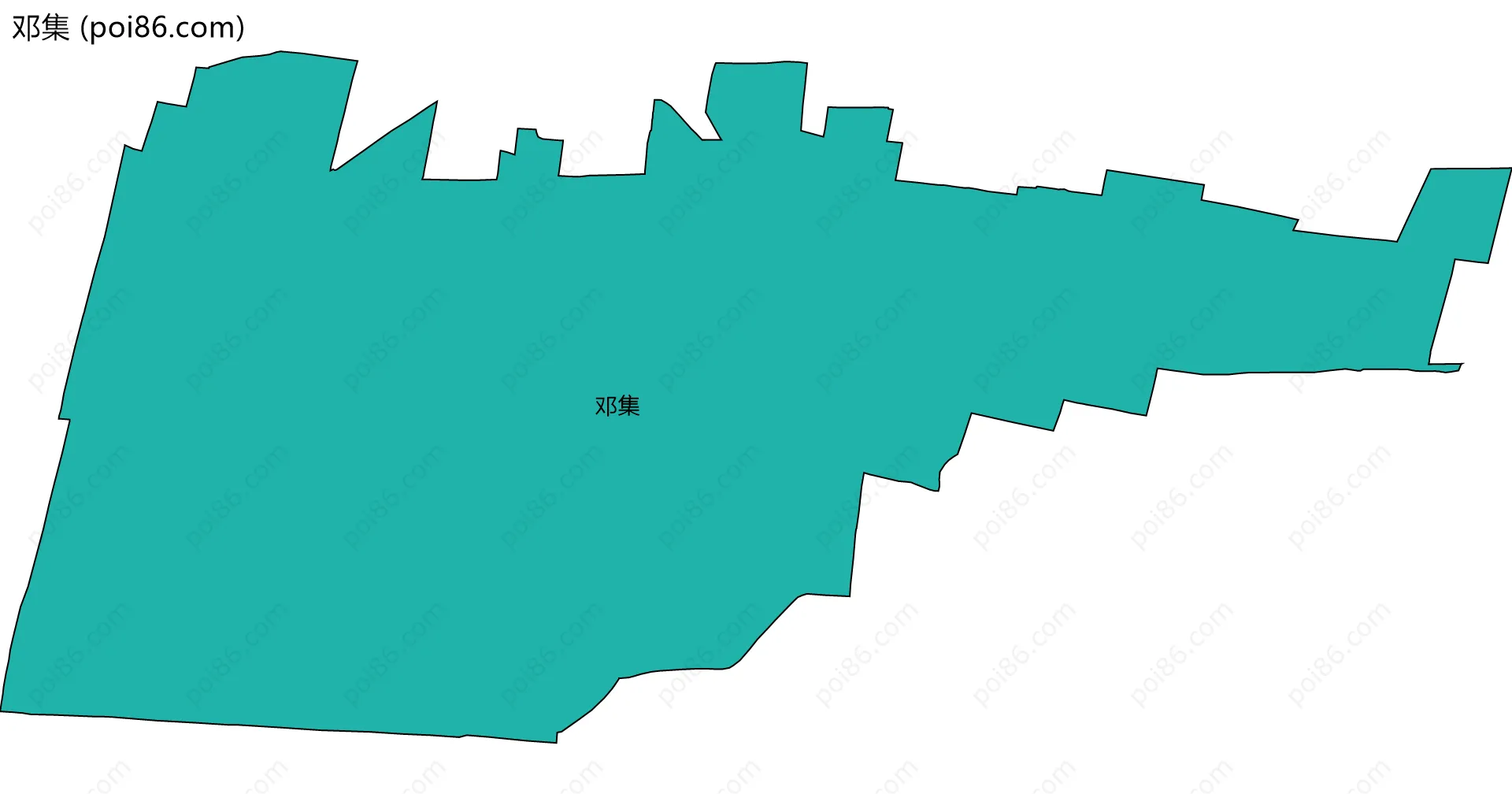 邓集边界地图