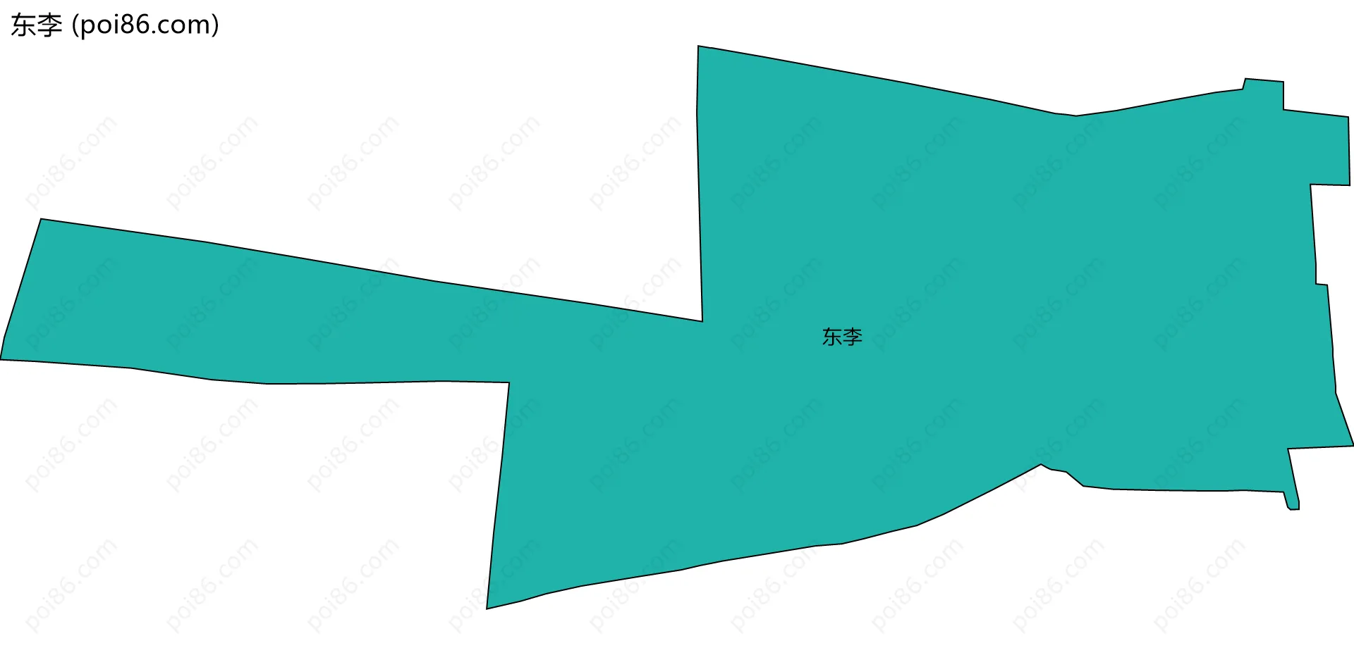 东李边界地图