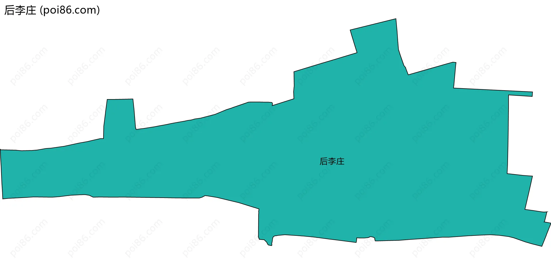 后李庄边界地图