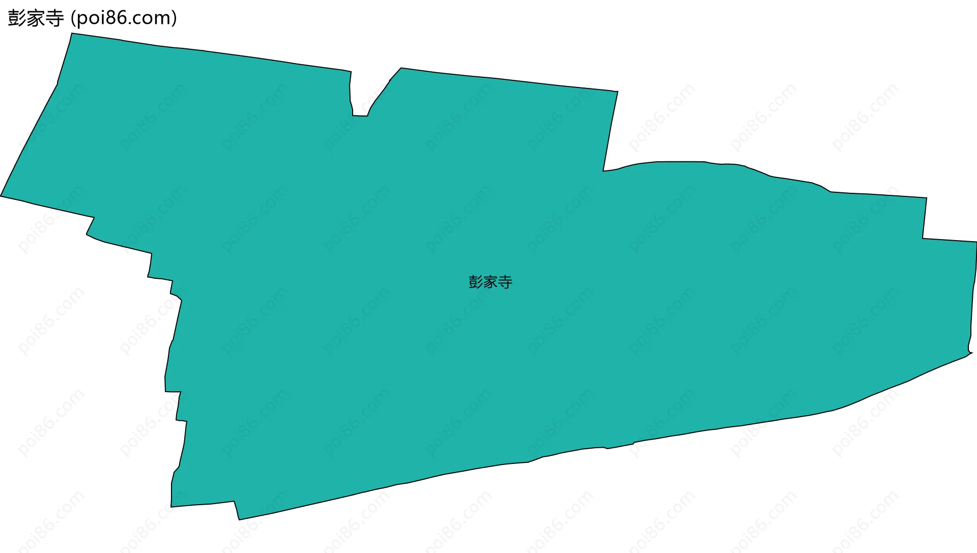 彭家寺边界地图