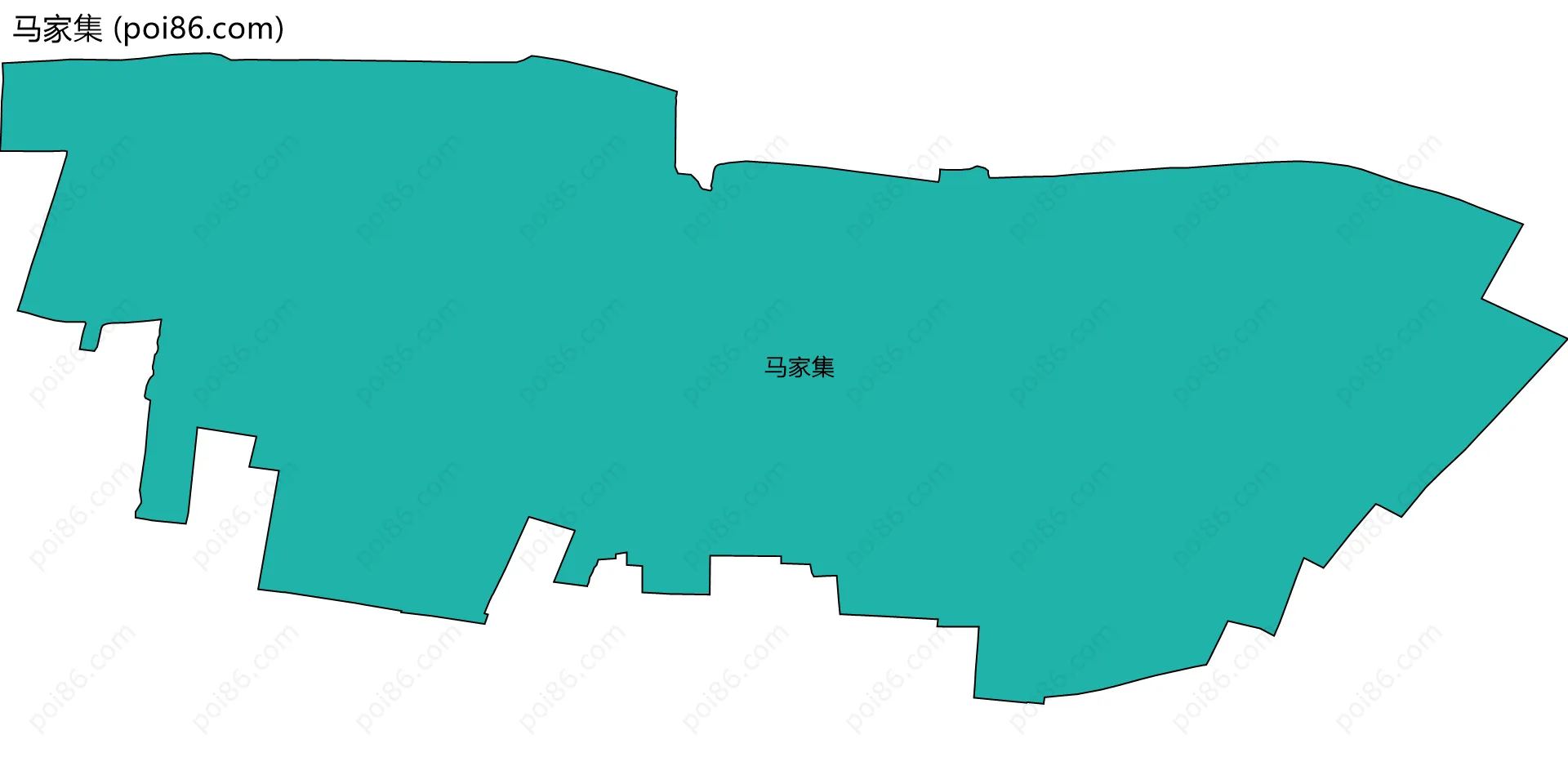 马家集边界地图