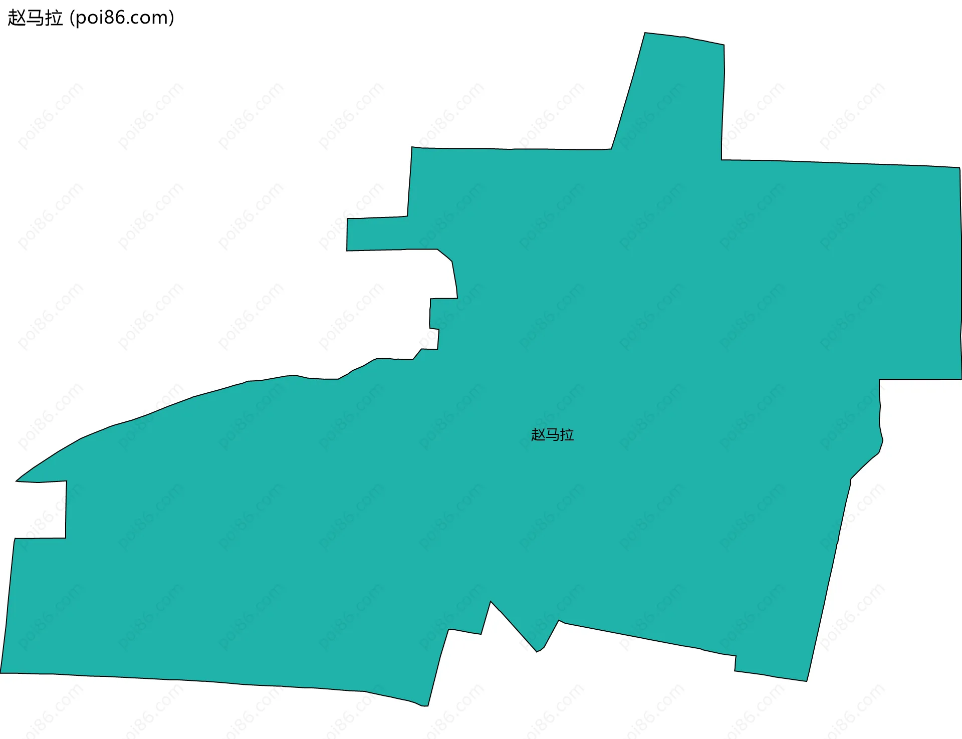 赵马拉边界地图