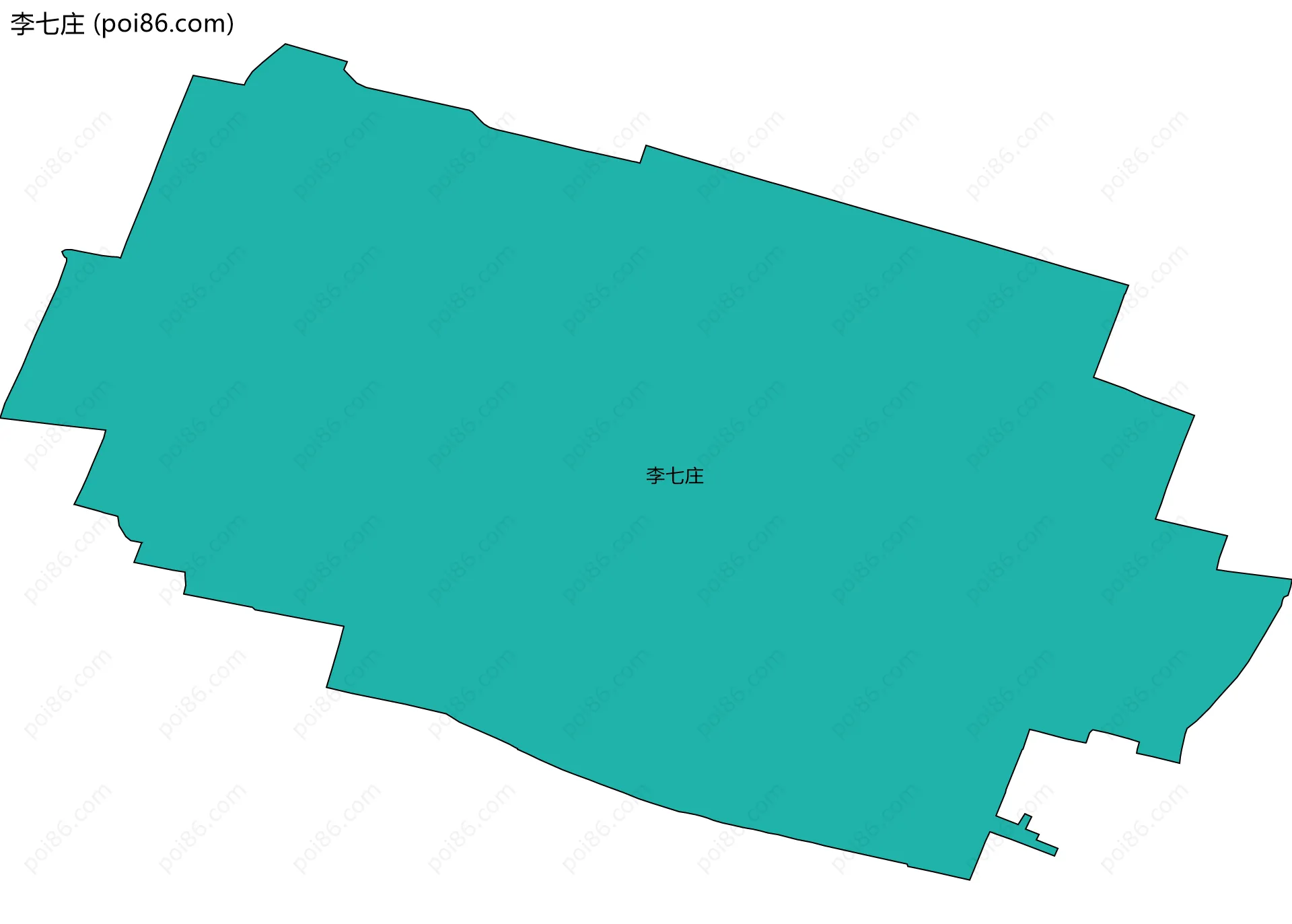 李七庄边界地图