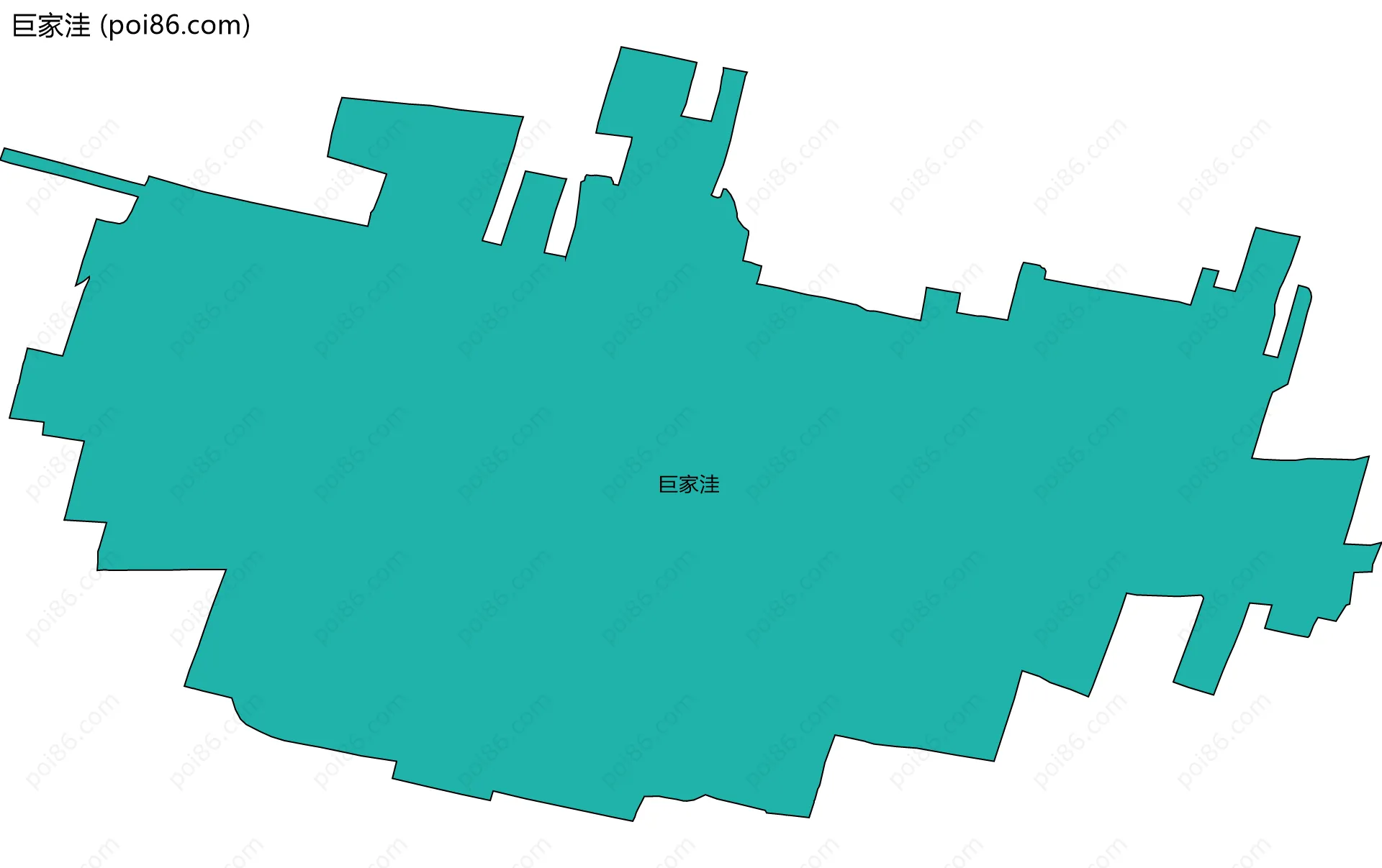 巨家洼边界地图
