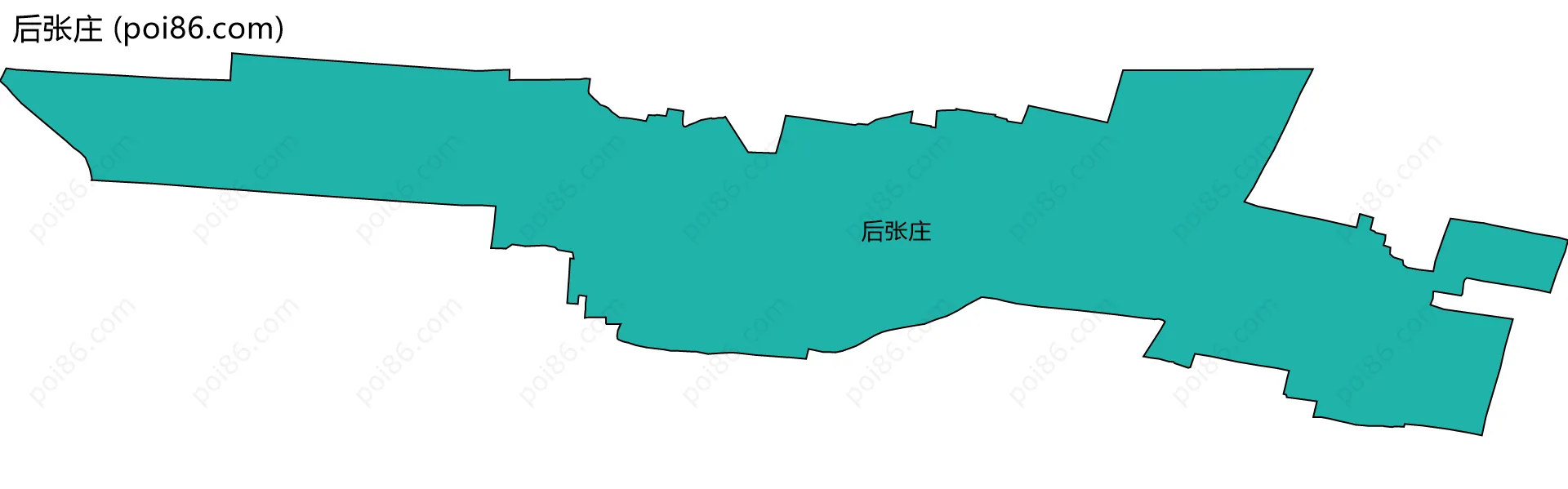 后张庄边界地图
