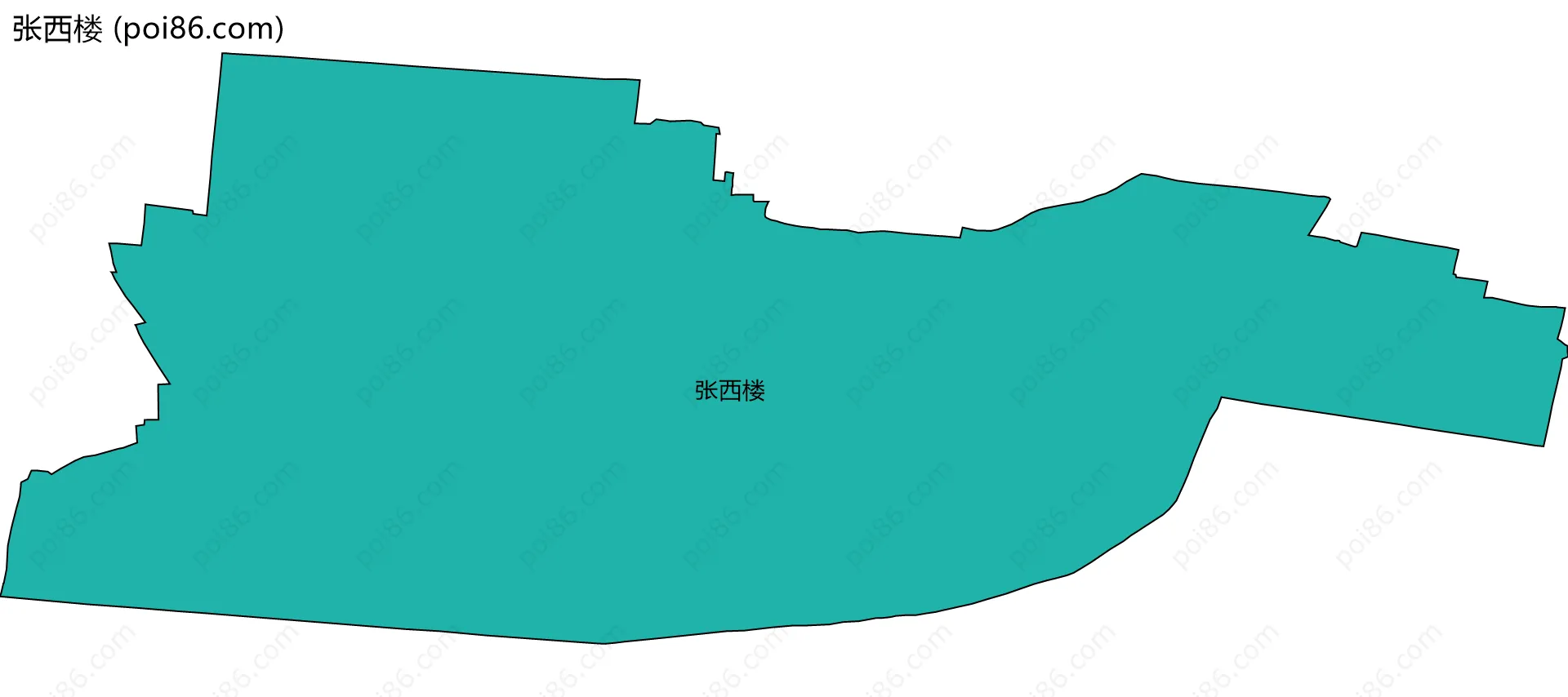张西楼边界地图