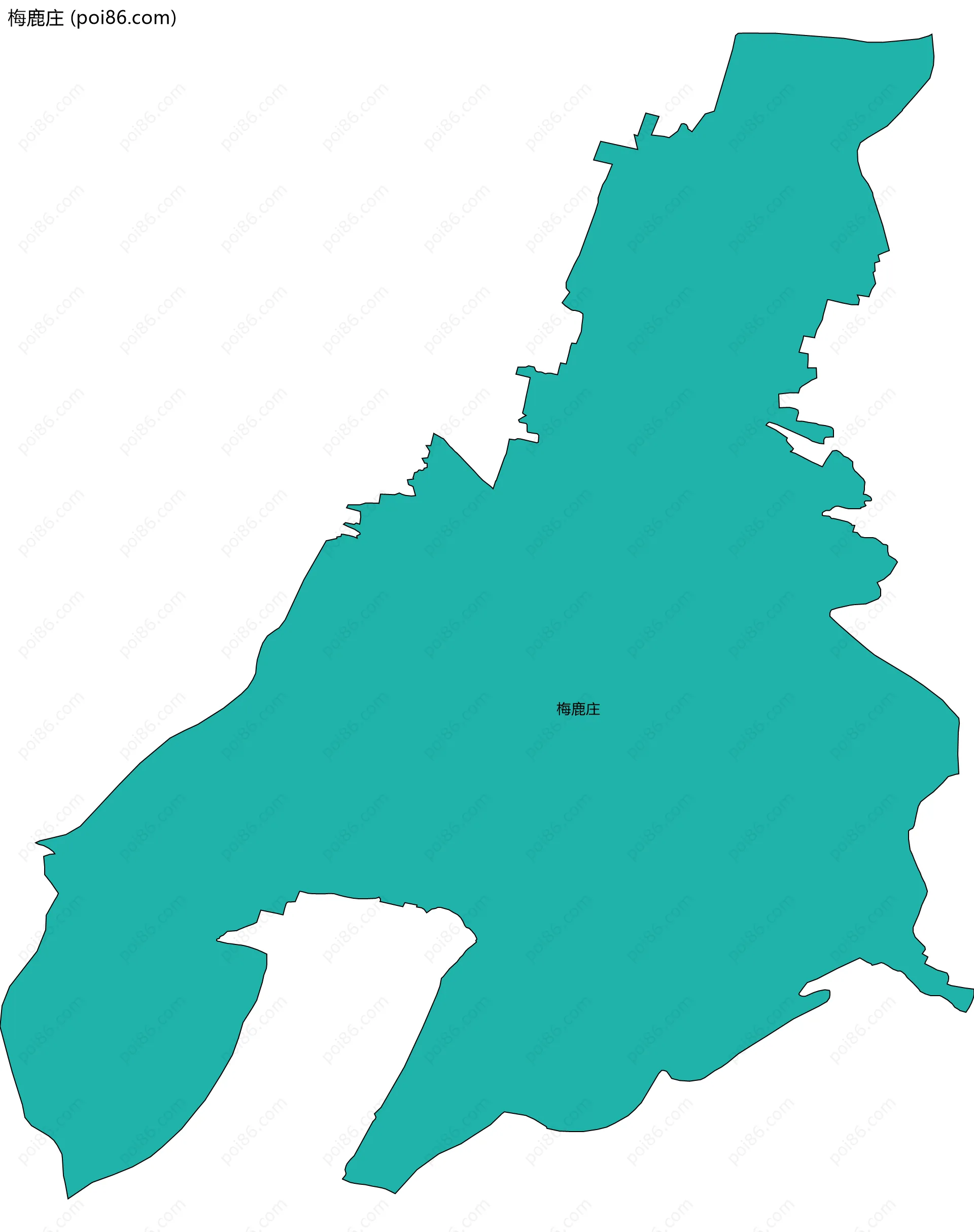 梅鹿庄边界地图