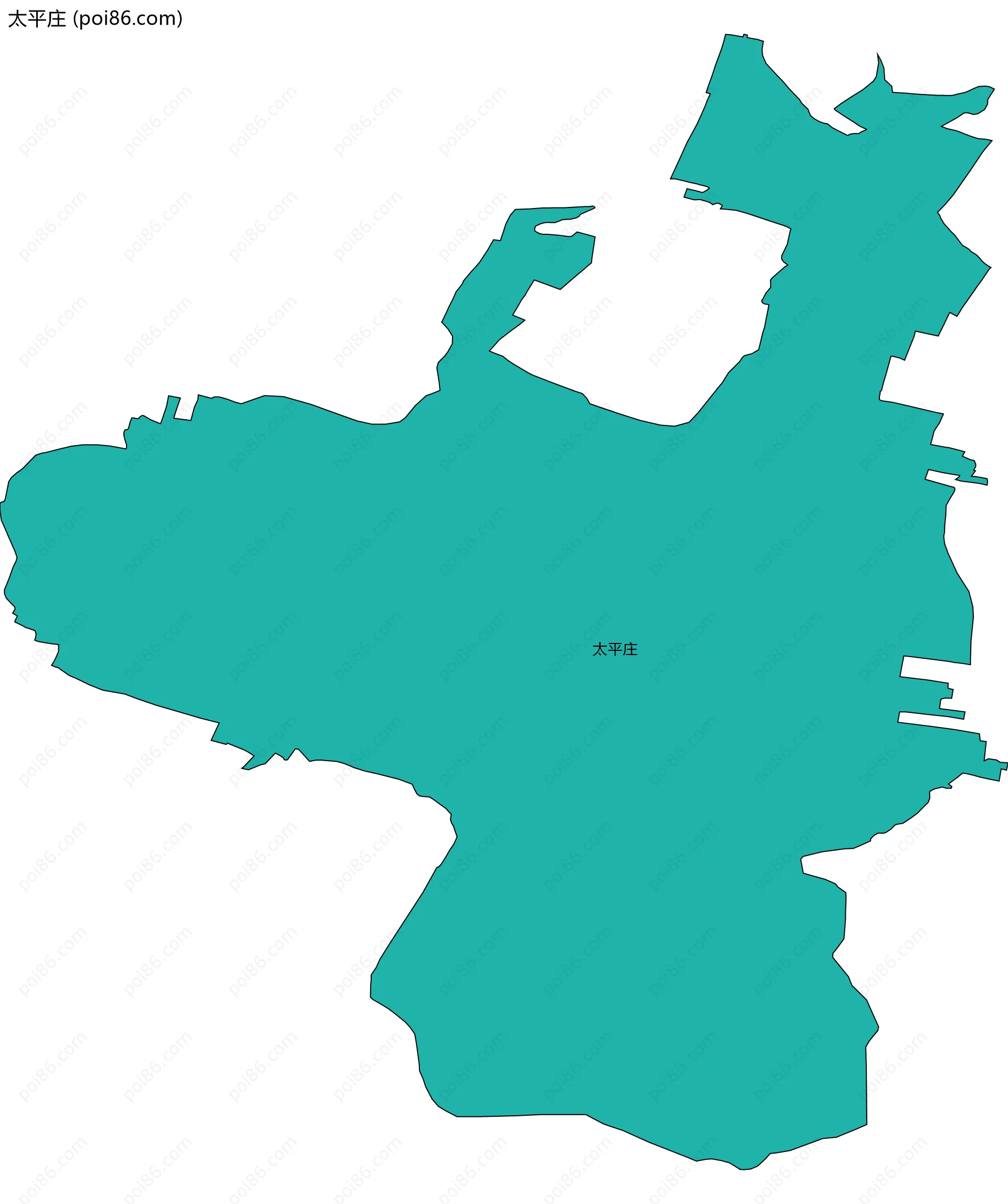 太平庄边界地图