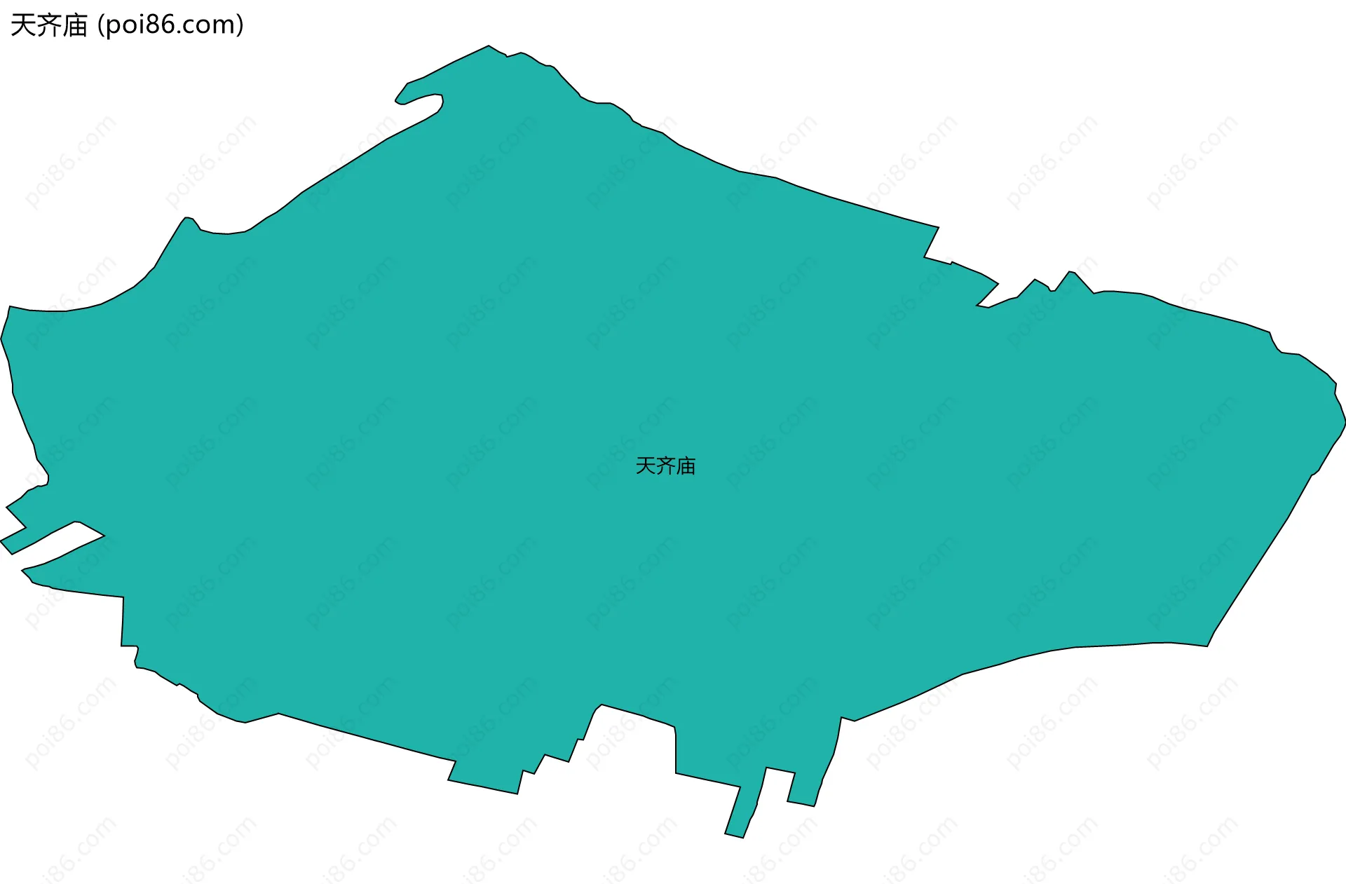 天齐庙边界地图