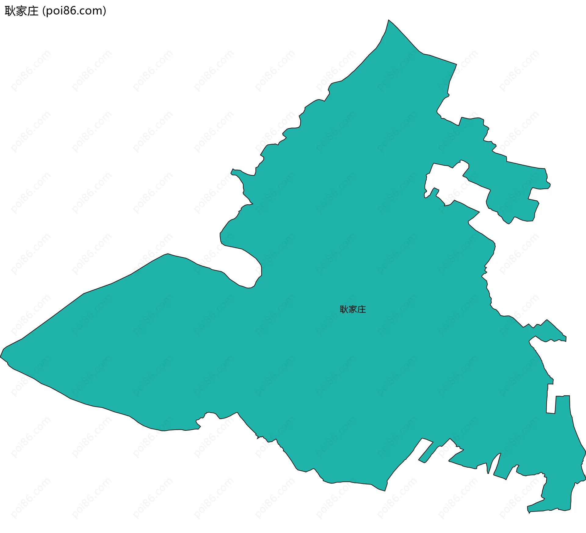 耿家庄边界地图