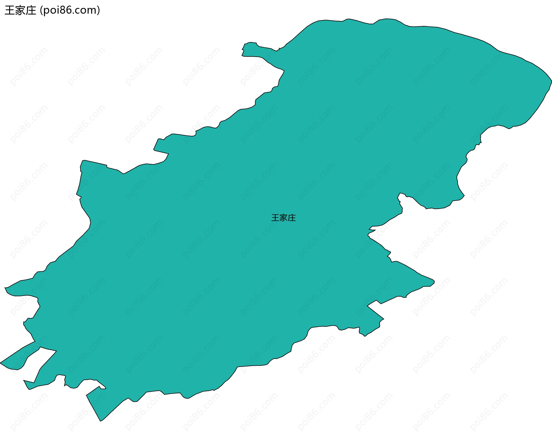 王家庄边界地图