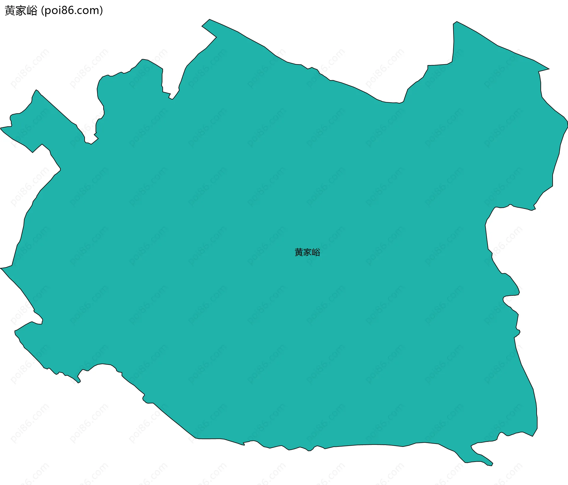 黄家峪边界地图
