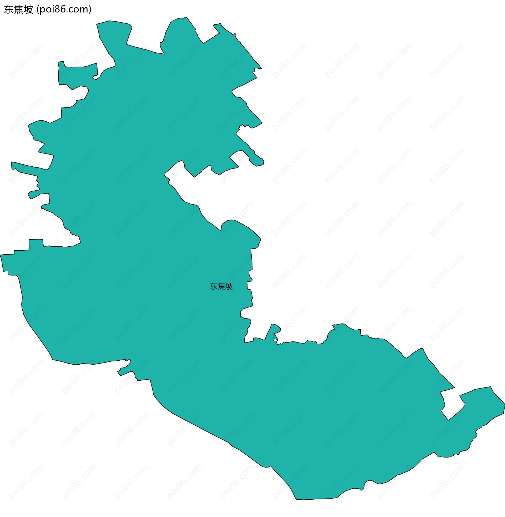 东焦坡边界地图