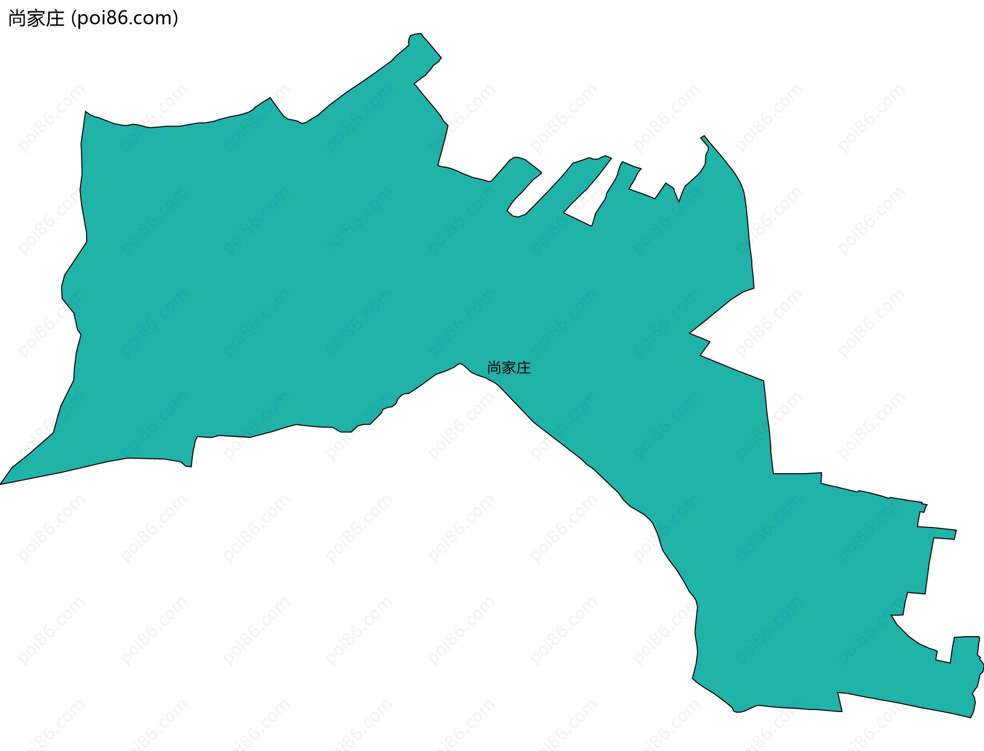 尚家庄边界地图