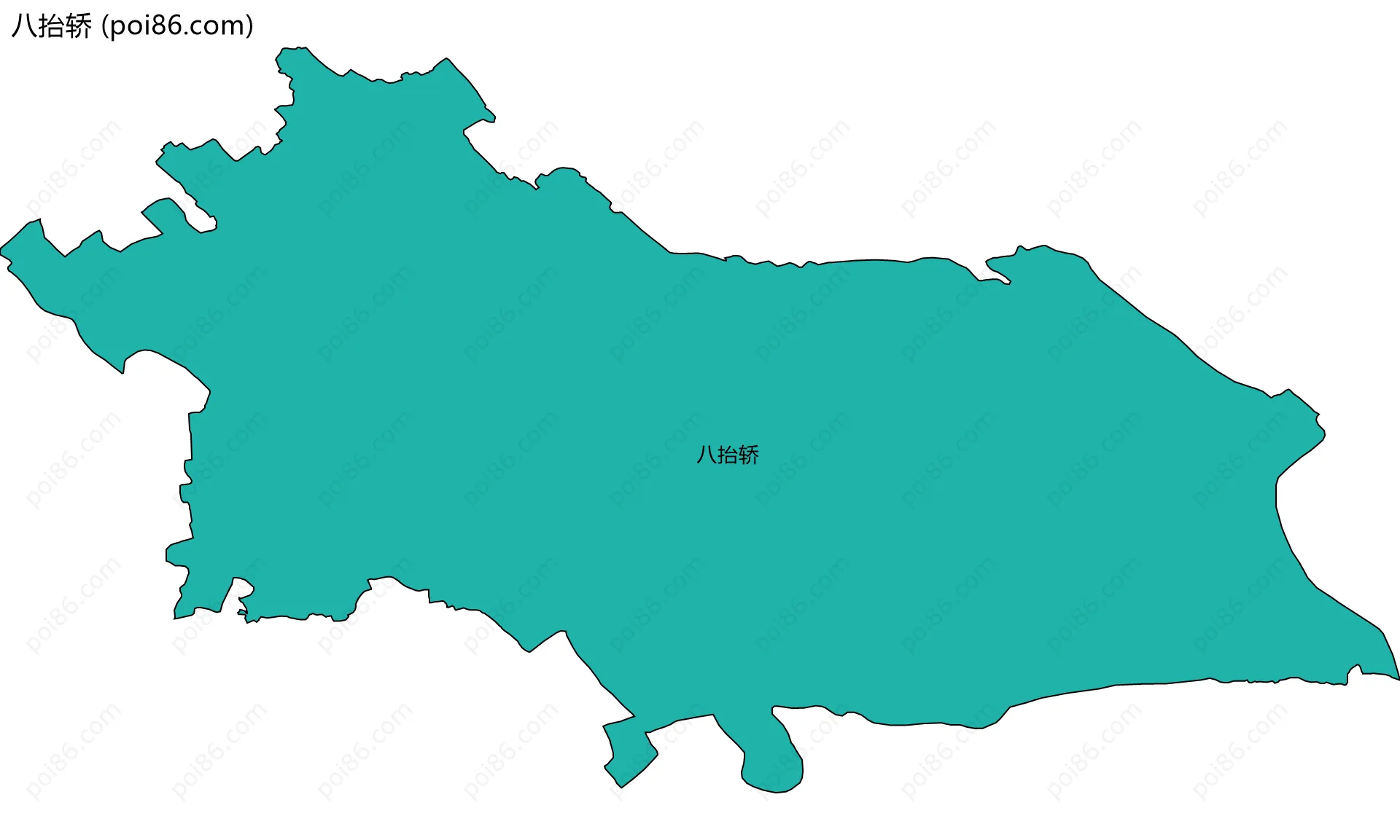八抬轿边界地图