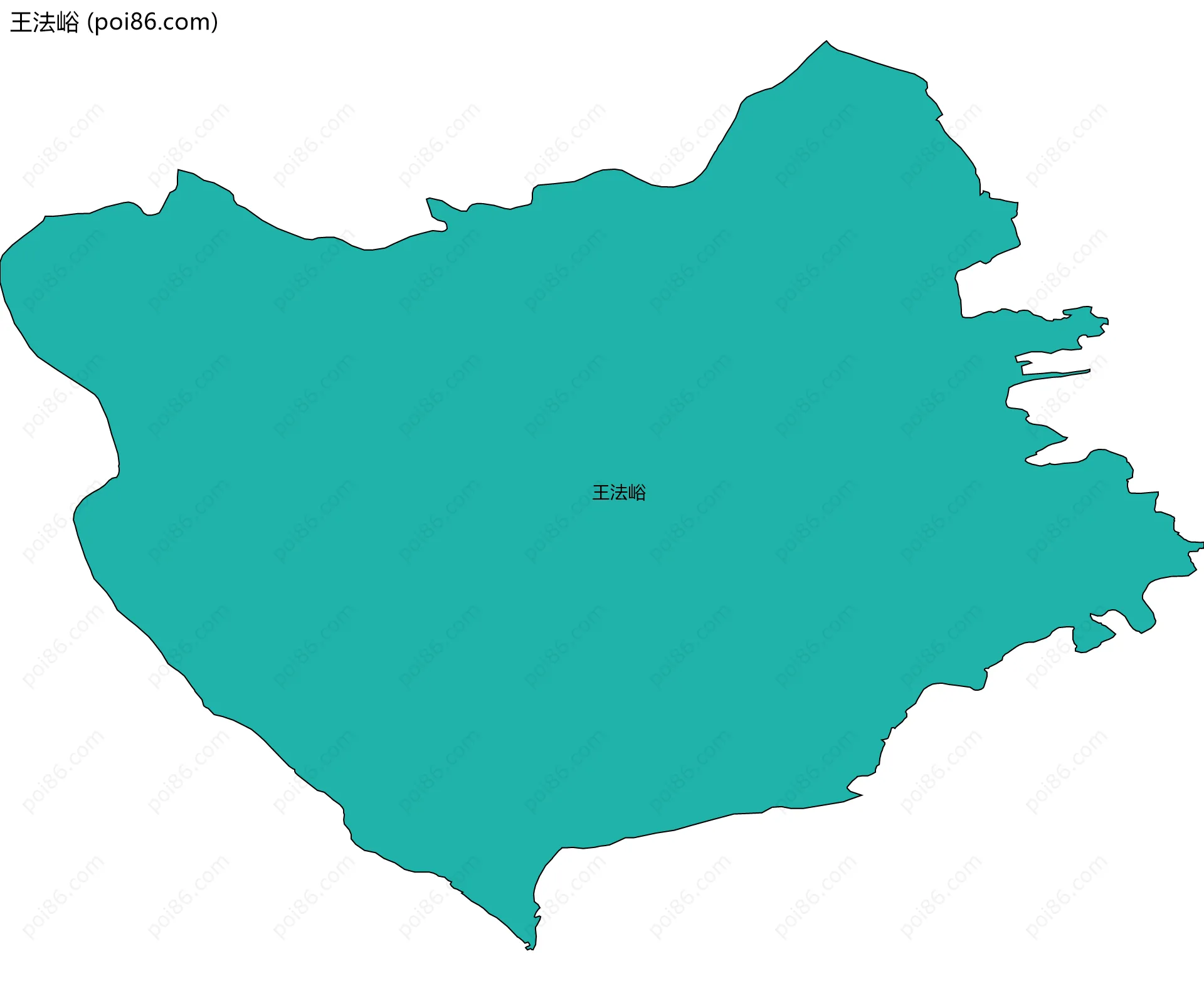 王法峪边界地图
