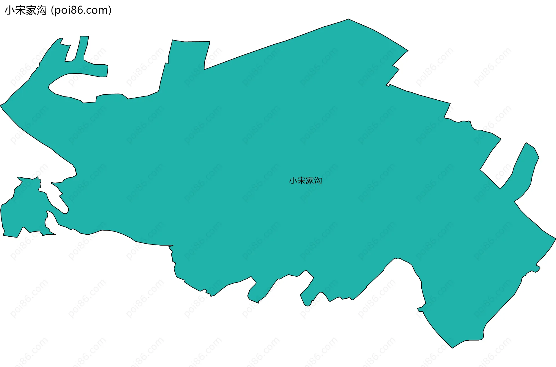 小宋家沟边界地图